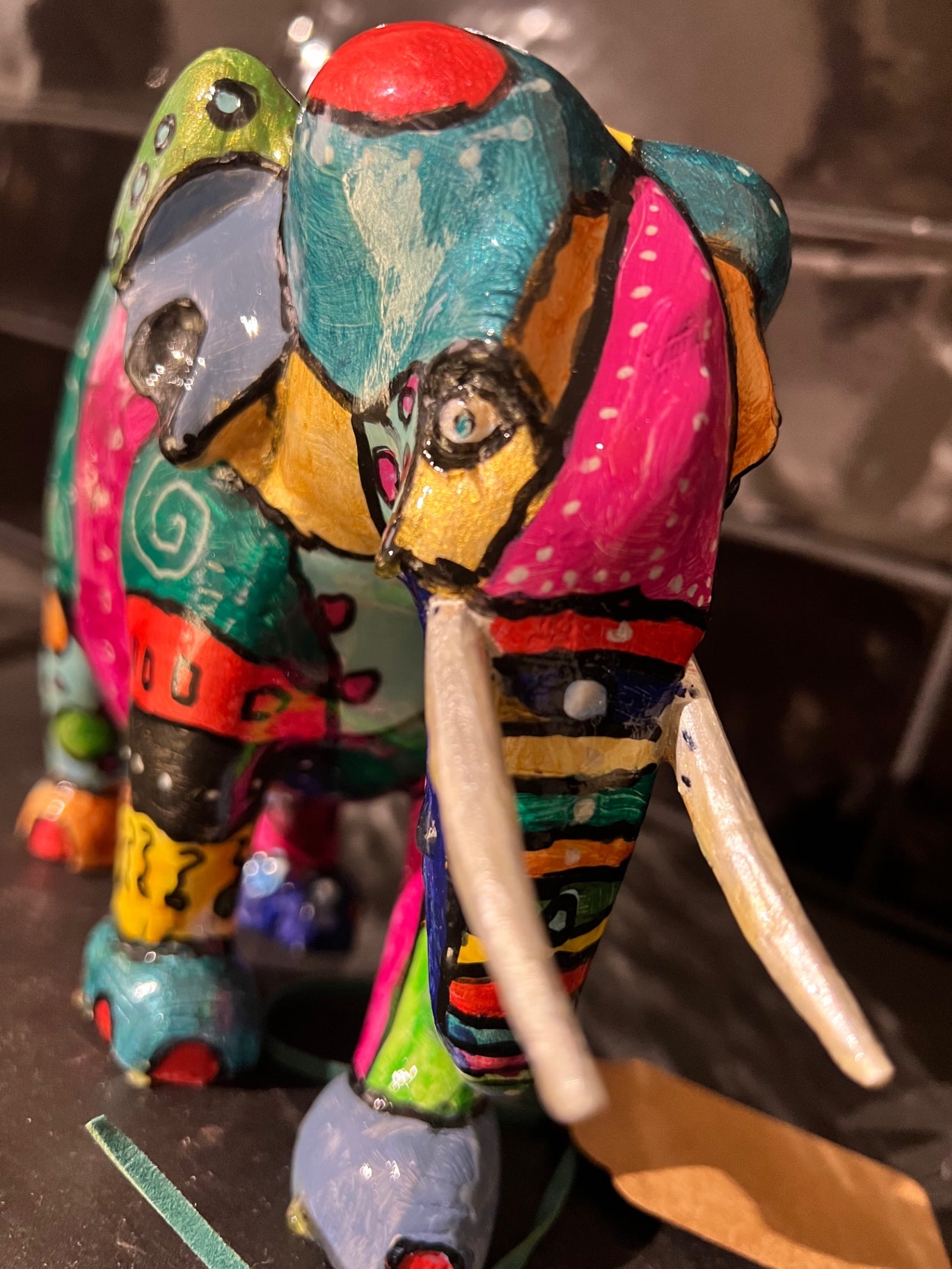 UPCYCLING Holzdeko Elefant groß 