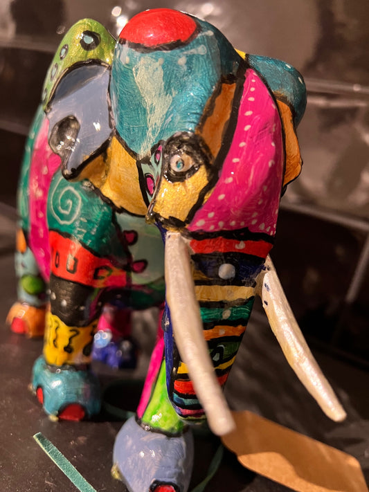 UPCYCLING Holzdeko Elefant groß 