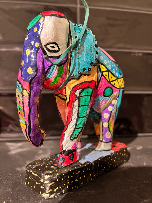 UPCYCLING Holzdeko Elefant klein