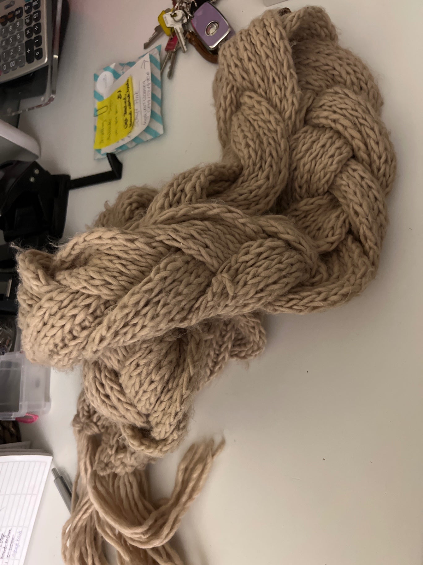 Schal beige