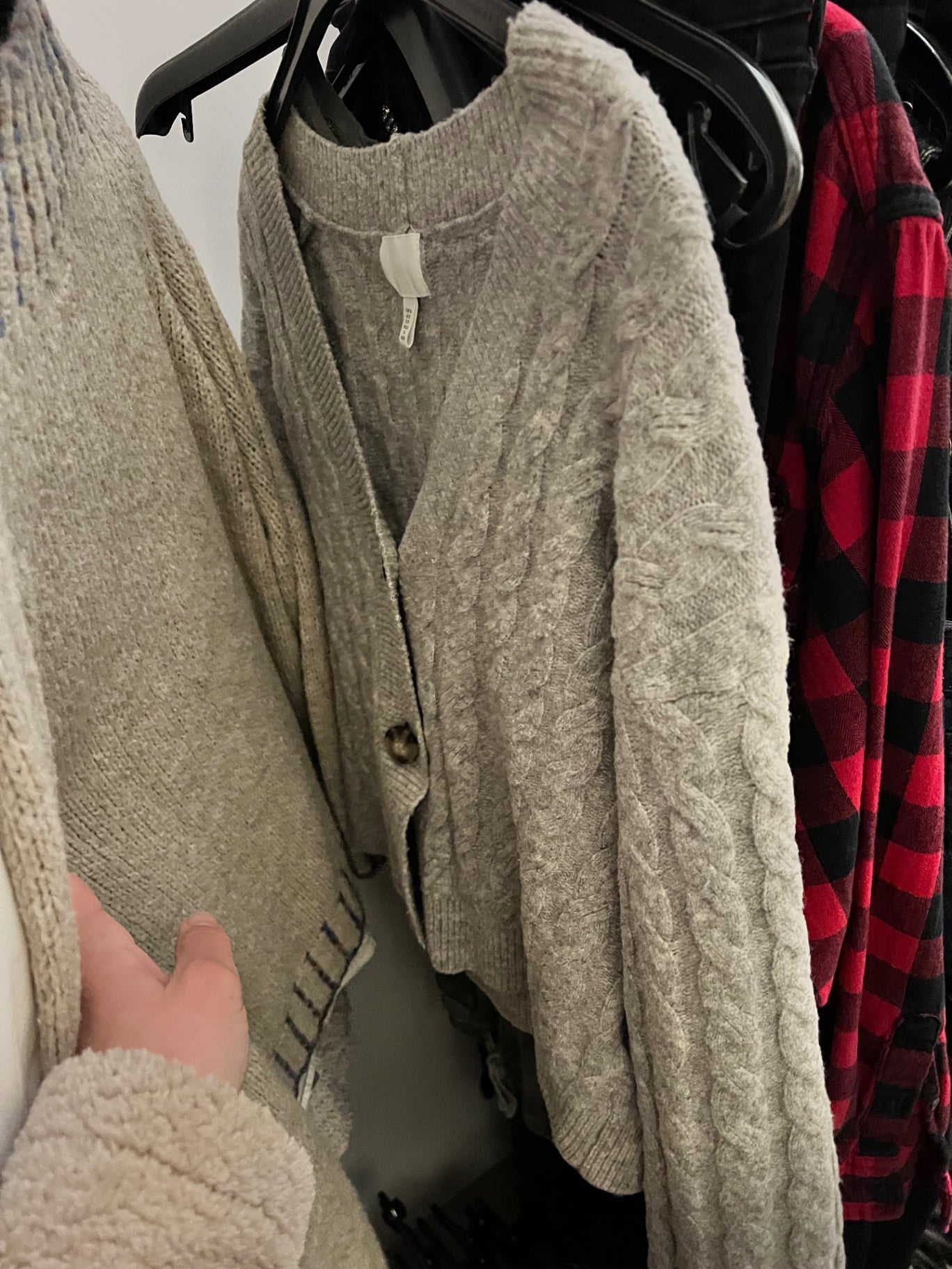 Cardigan Grau Größe: S