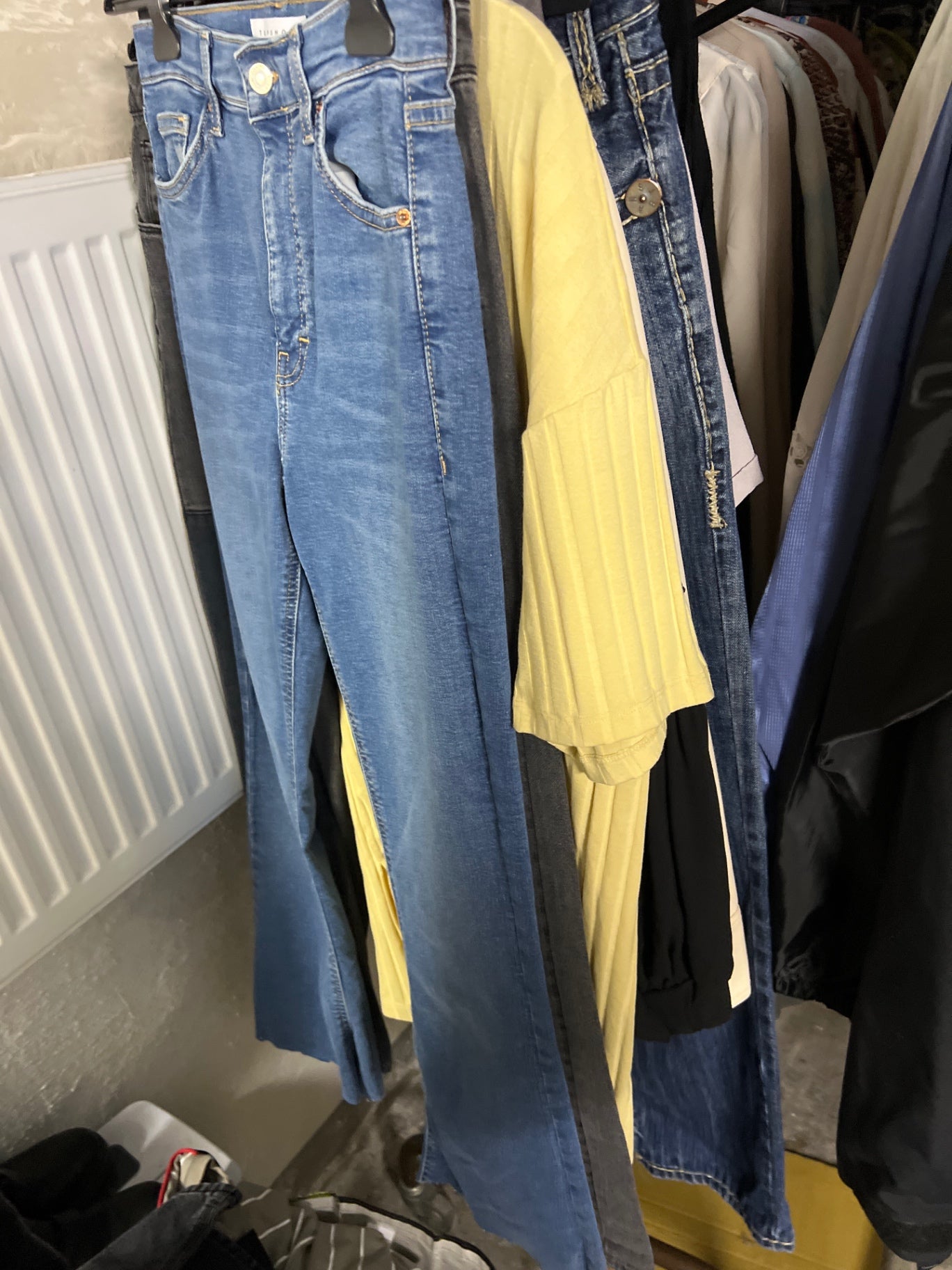 TOPSHOP Schlaghose Größe: 28