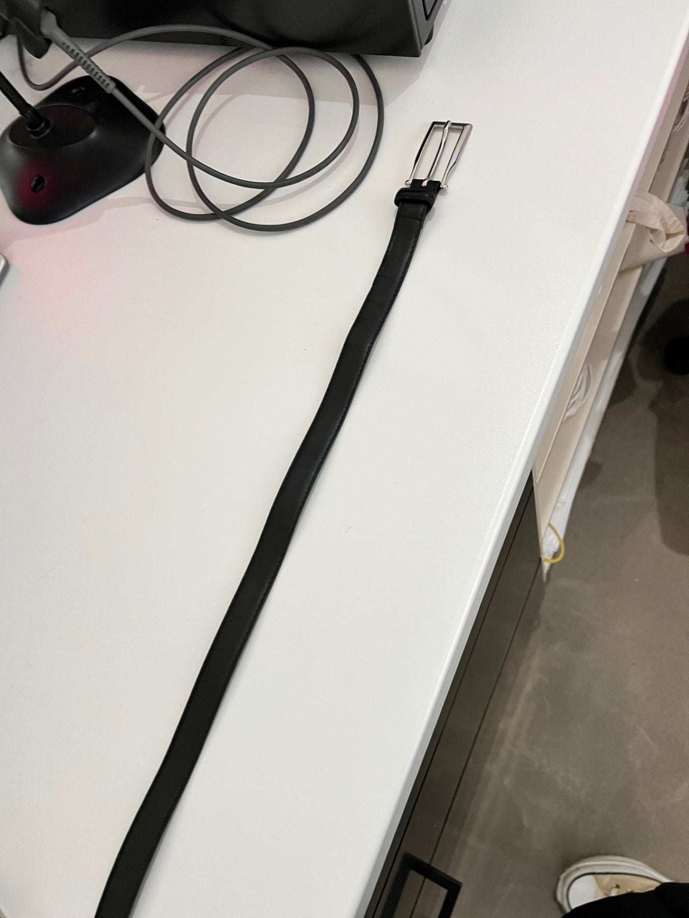 Leder Gürtel schwarz