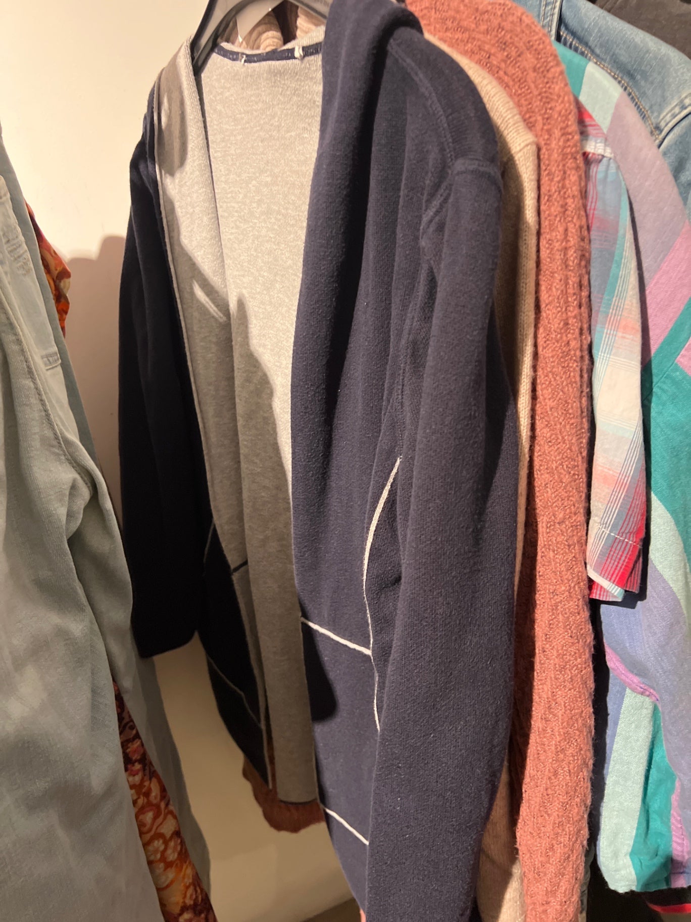 Jacke blau grau Größe: S