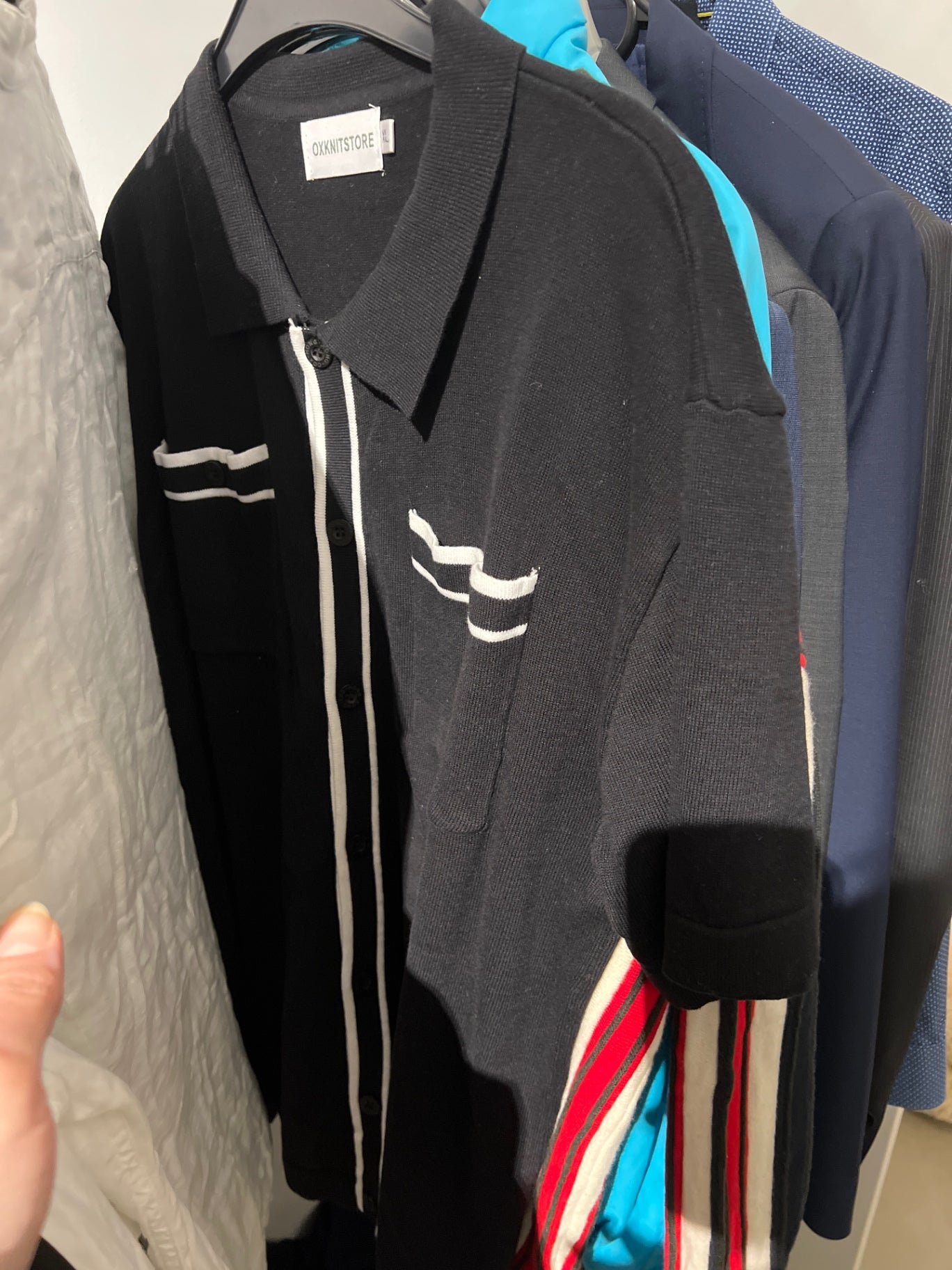OXXKNITSTORE Kurzarmhemd Größe: XL