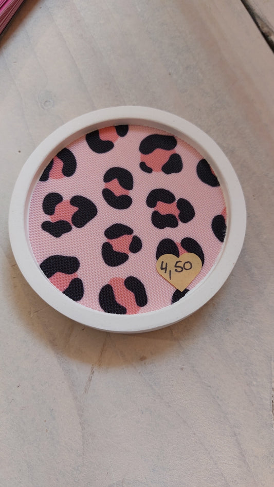 TischGlück Untersetzer klein & rund Pink Leo