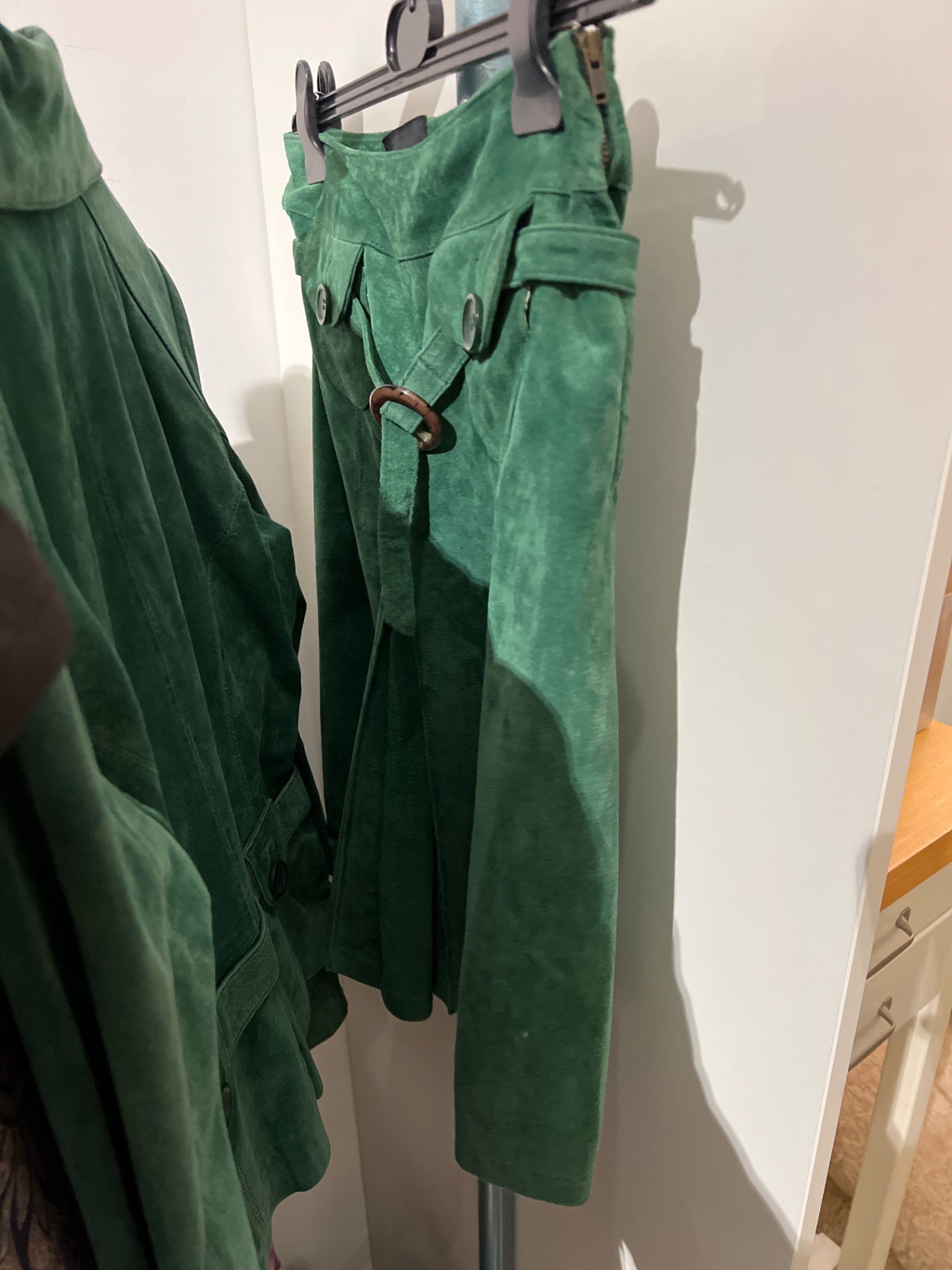 Vero Moda Leder Rock Größe: M
