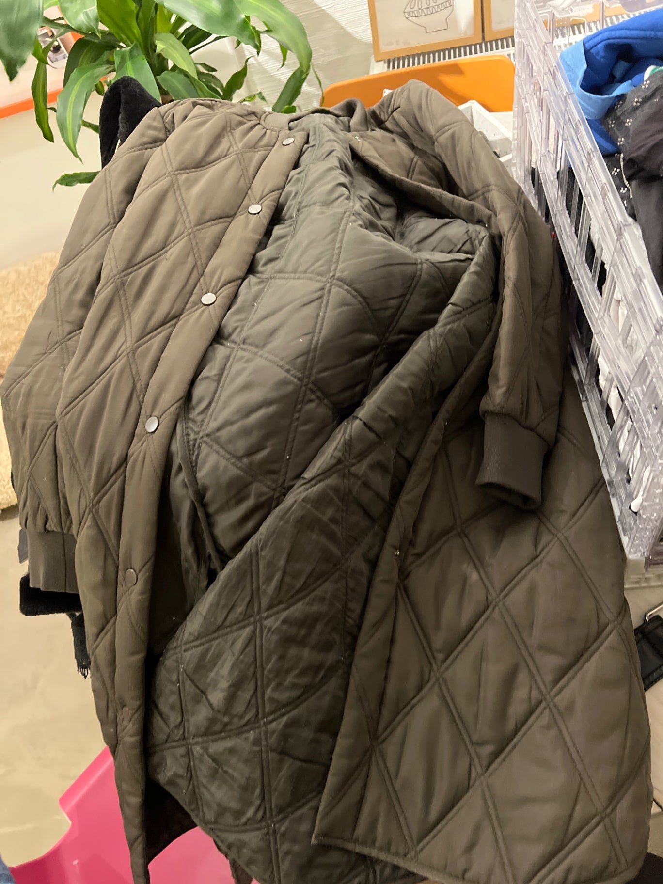 H&M Mantel grün Größe: S