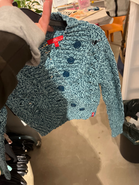 edc Strickjacke Blau Größe: S