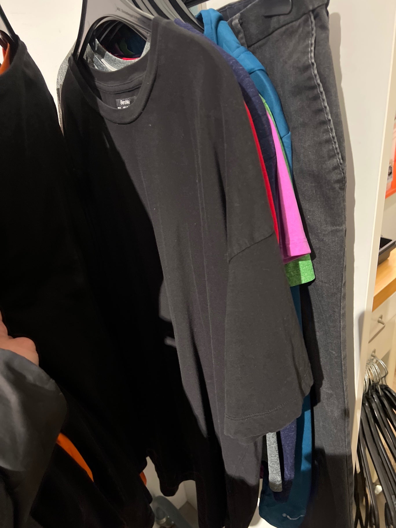 Bershka T-Shirt Schwarz Größe: XL