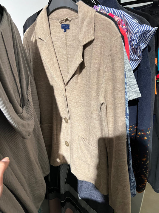 Darling Harbour Wolle Blazer Beige Größe: M