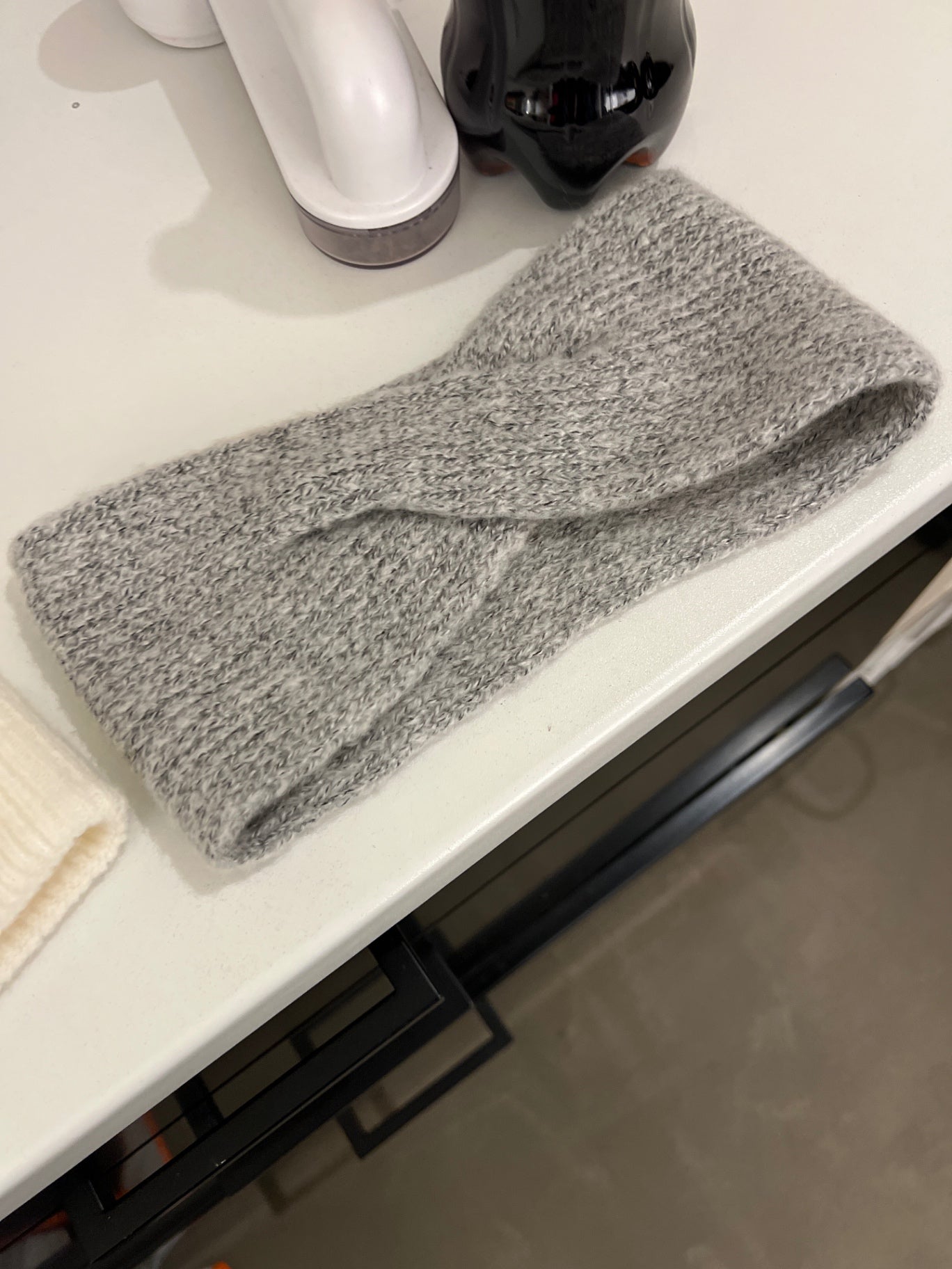 Stirnband Grau