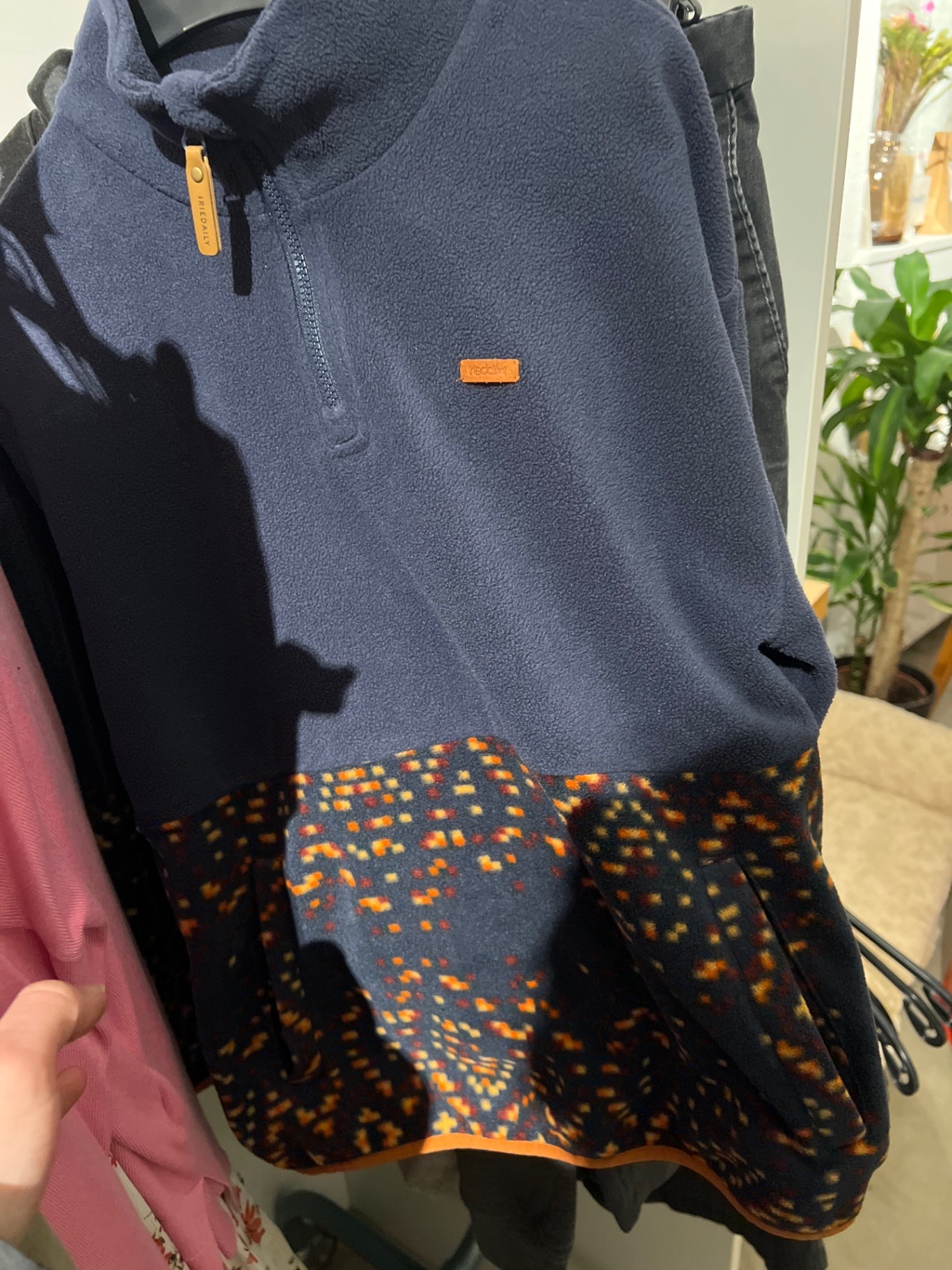 iriedaily Fleece Pullover Dunkelblau Größe: S