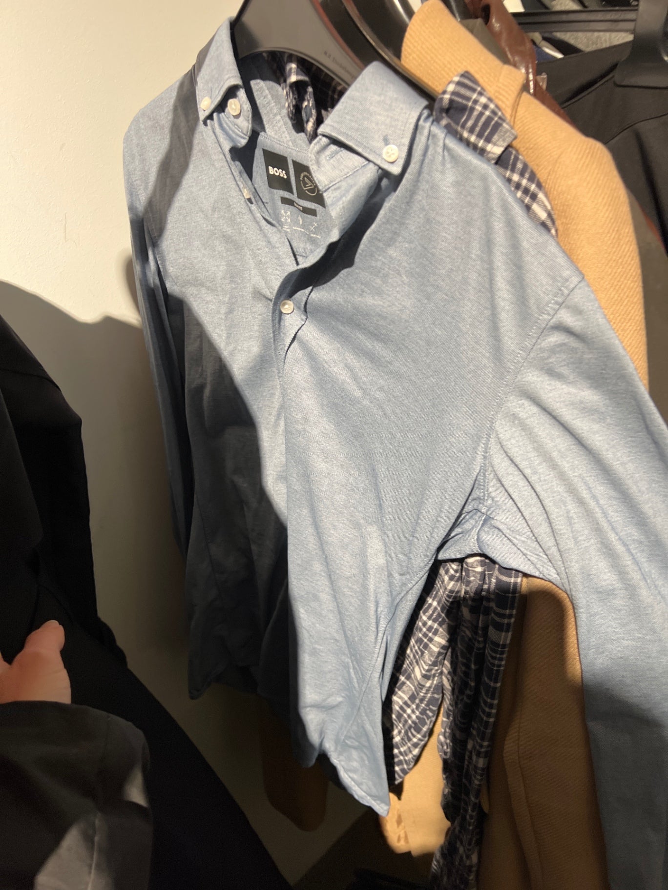BOSS Hemd Blau Größe: S