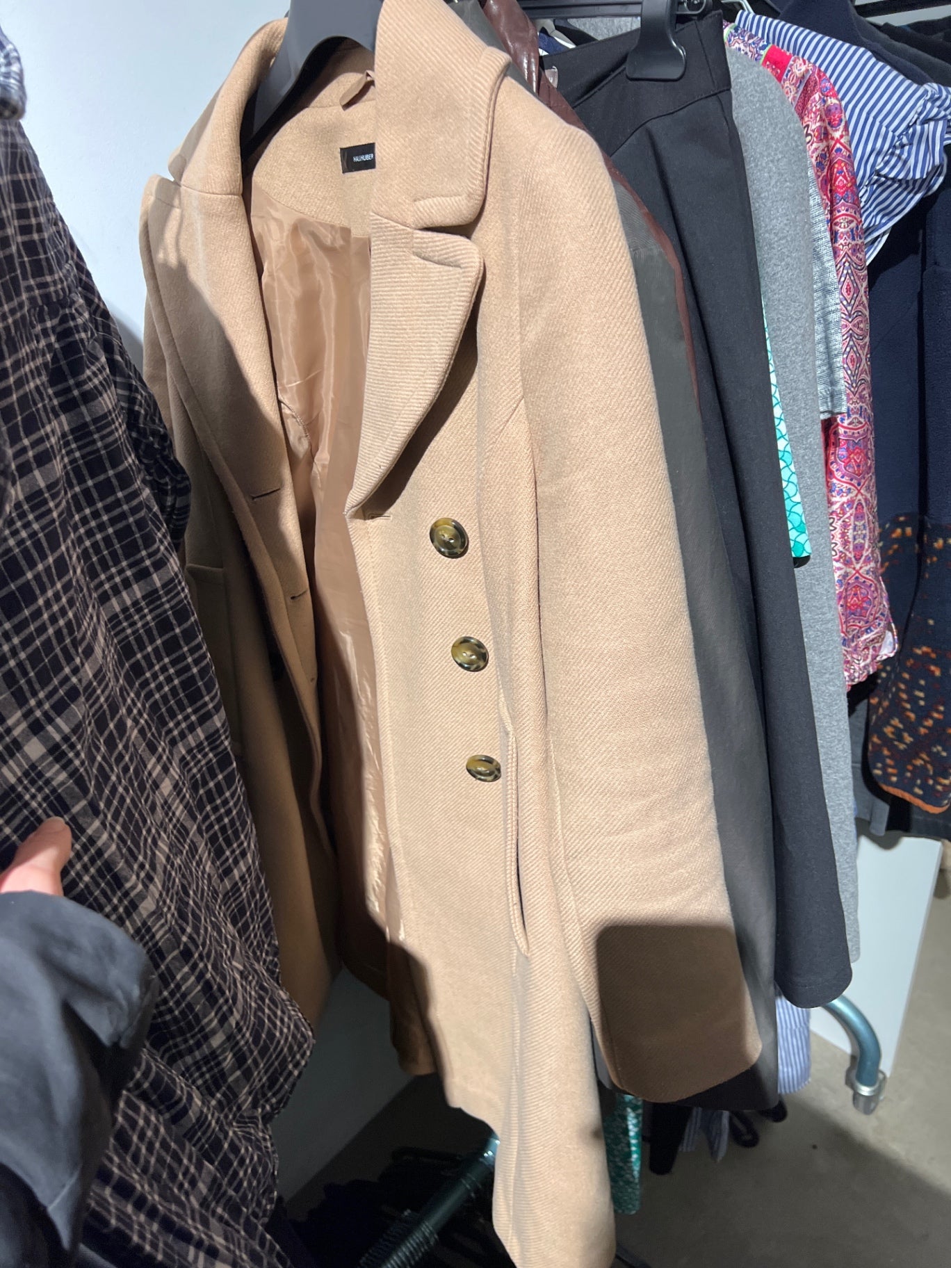 Hallhuber Mantel Beige Größe: XS