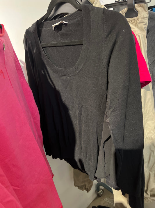Sutherland 100% Cotton Pullover Schwarz Größe: S
