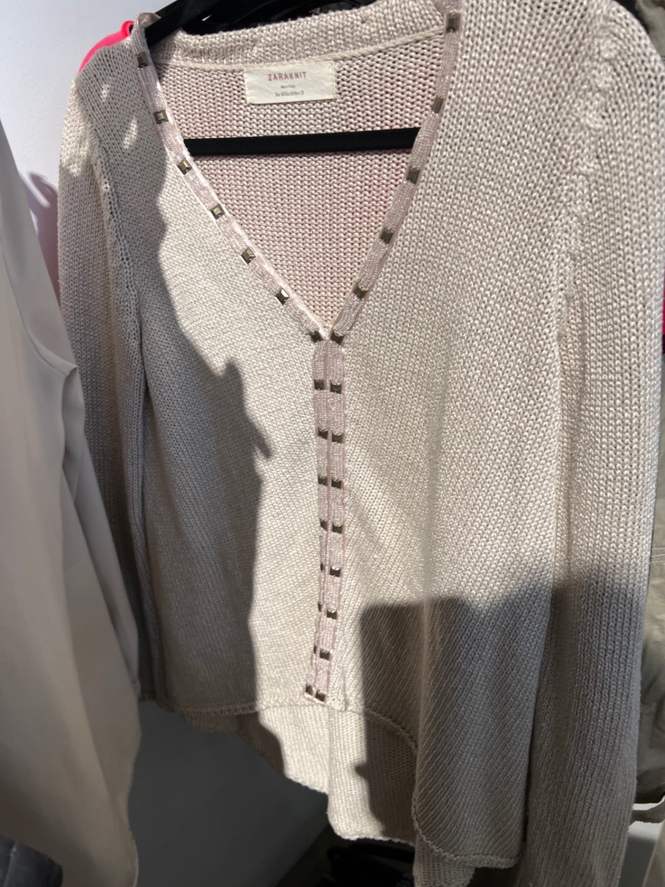 Zara Knit Pulli Beige Größe: M