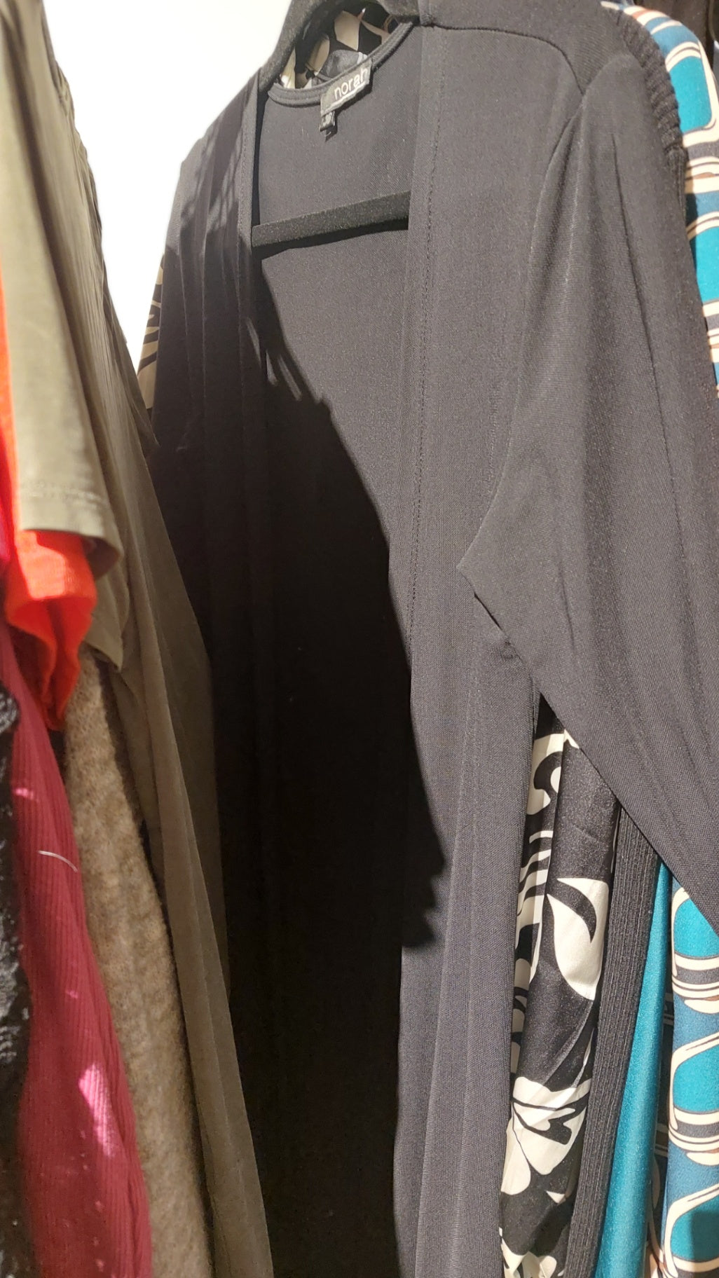 norah Long Cardigan Schwarz Größe: 36