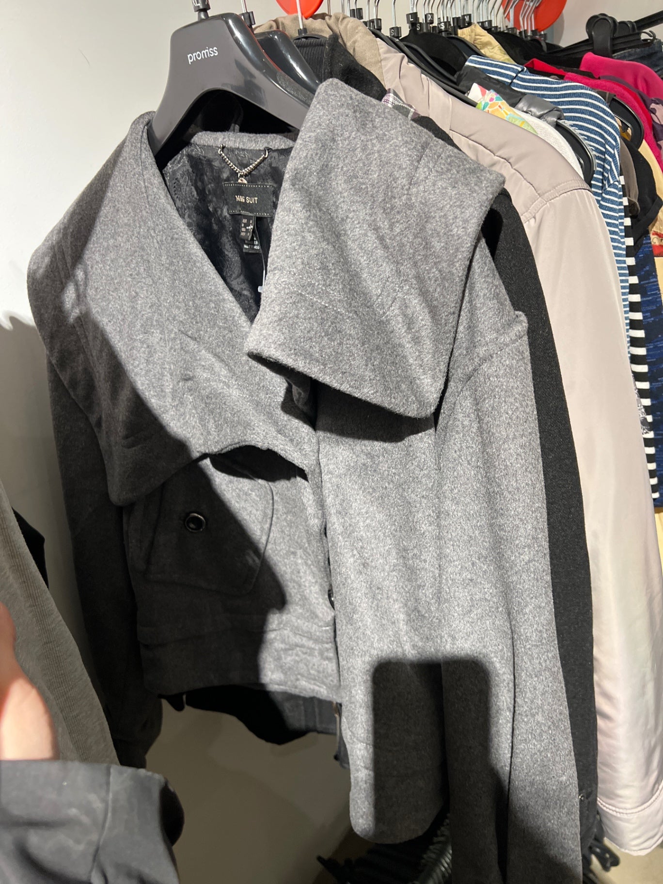 Mango Jacke Grau Größe: M