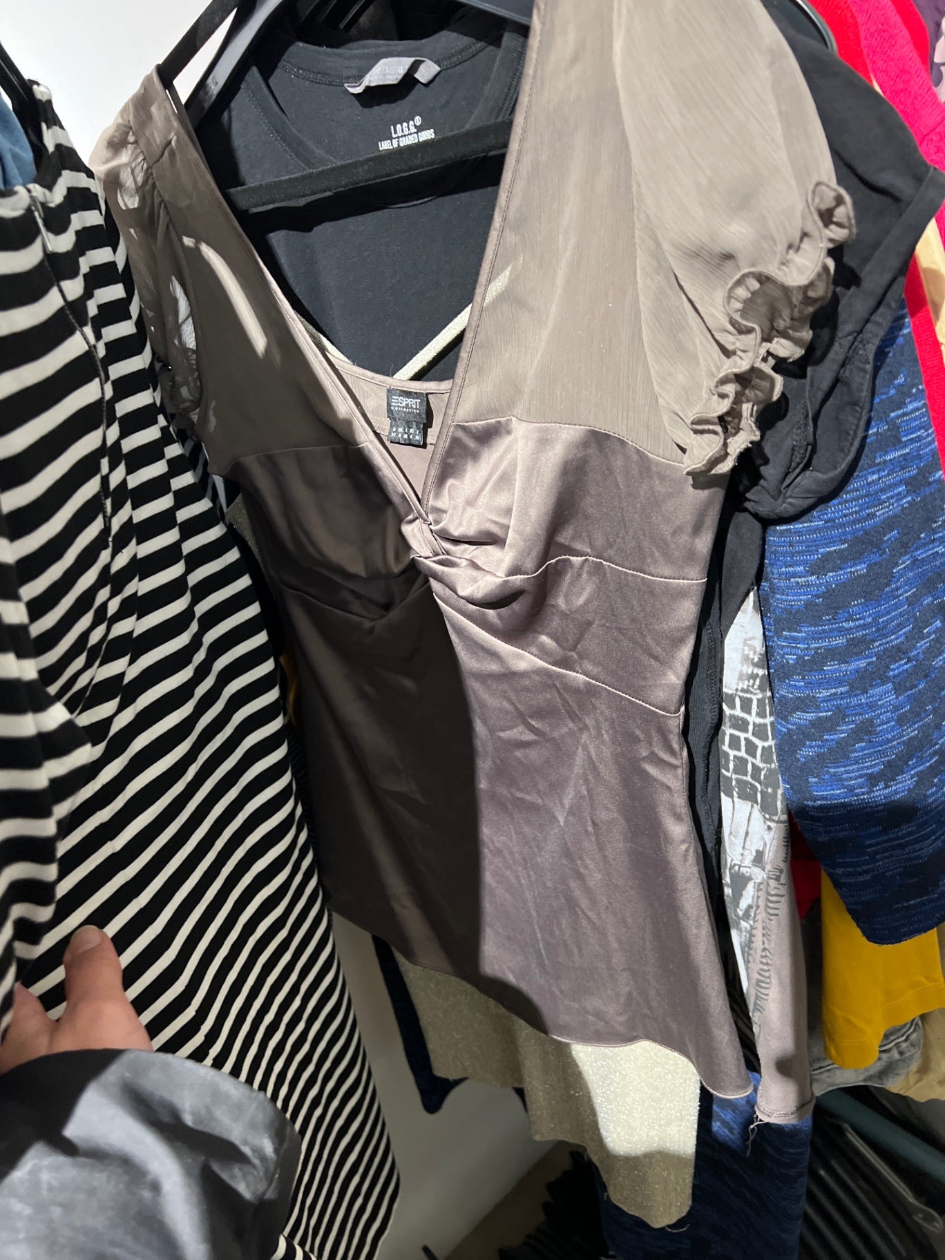 Esprit Bluse Braun Größe: XS