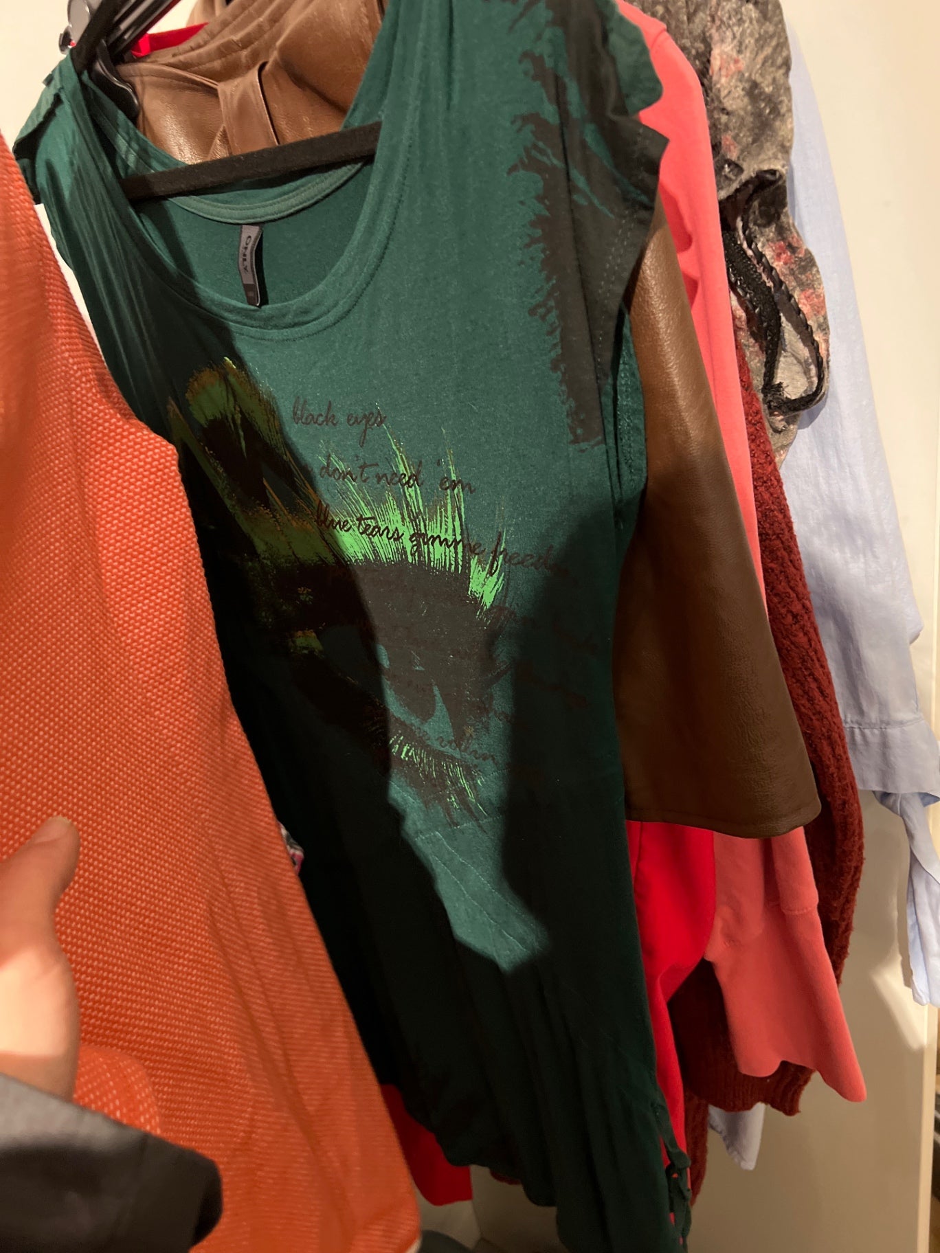 ONLY T-Shirt Grün Größe: L