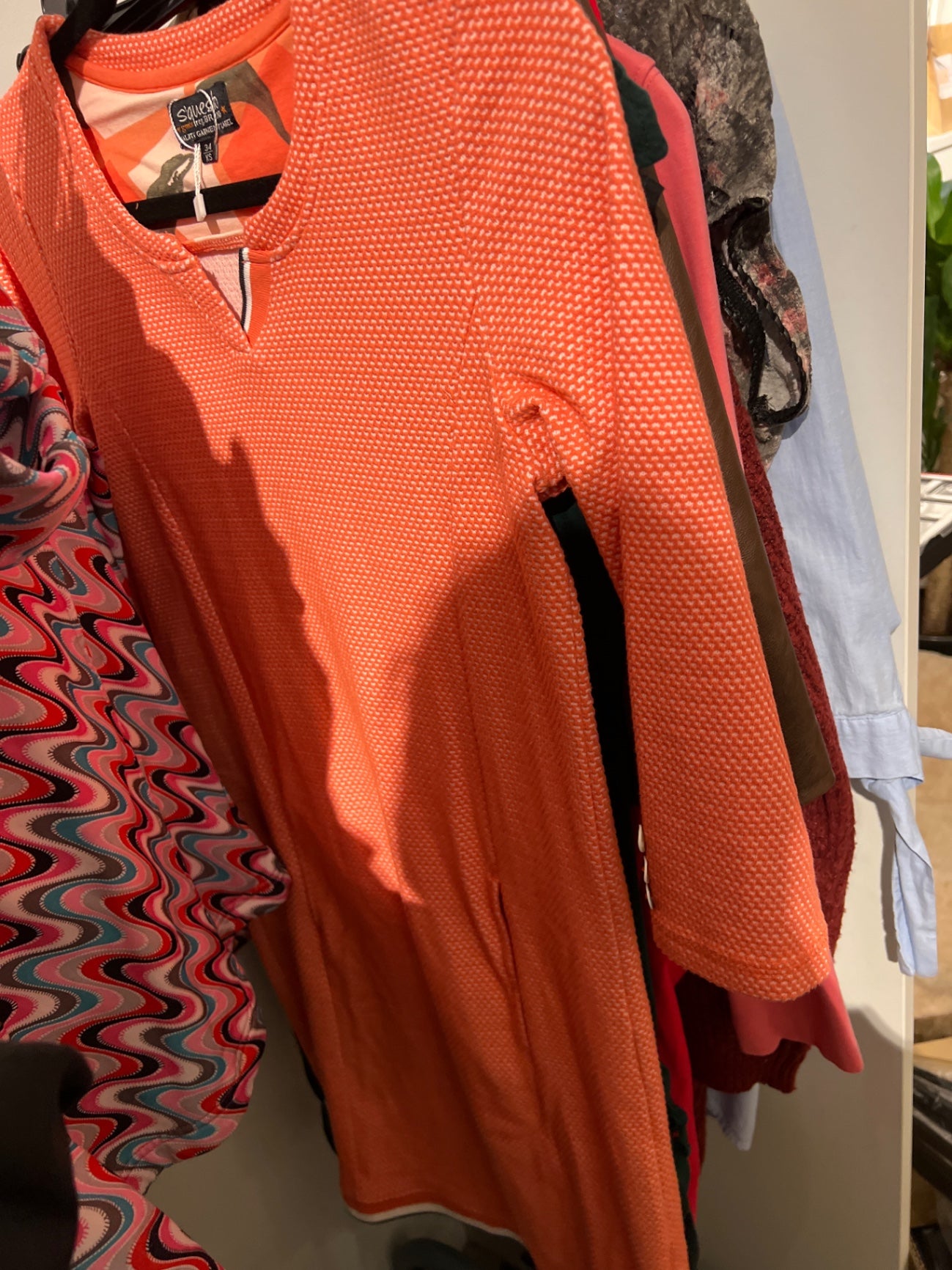 S‘questo Kleid Orange Größe: XS
