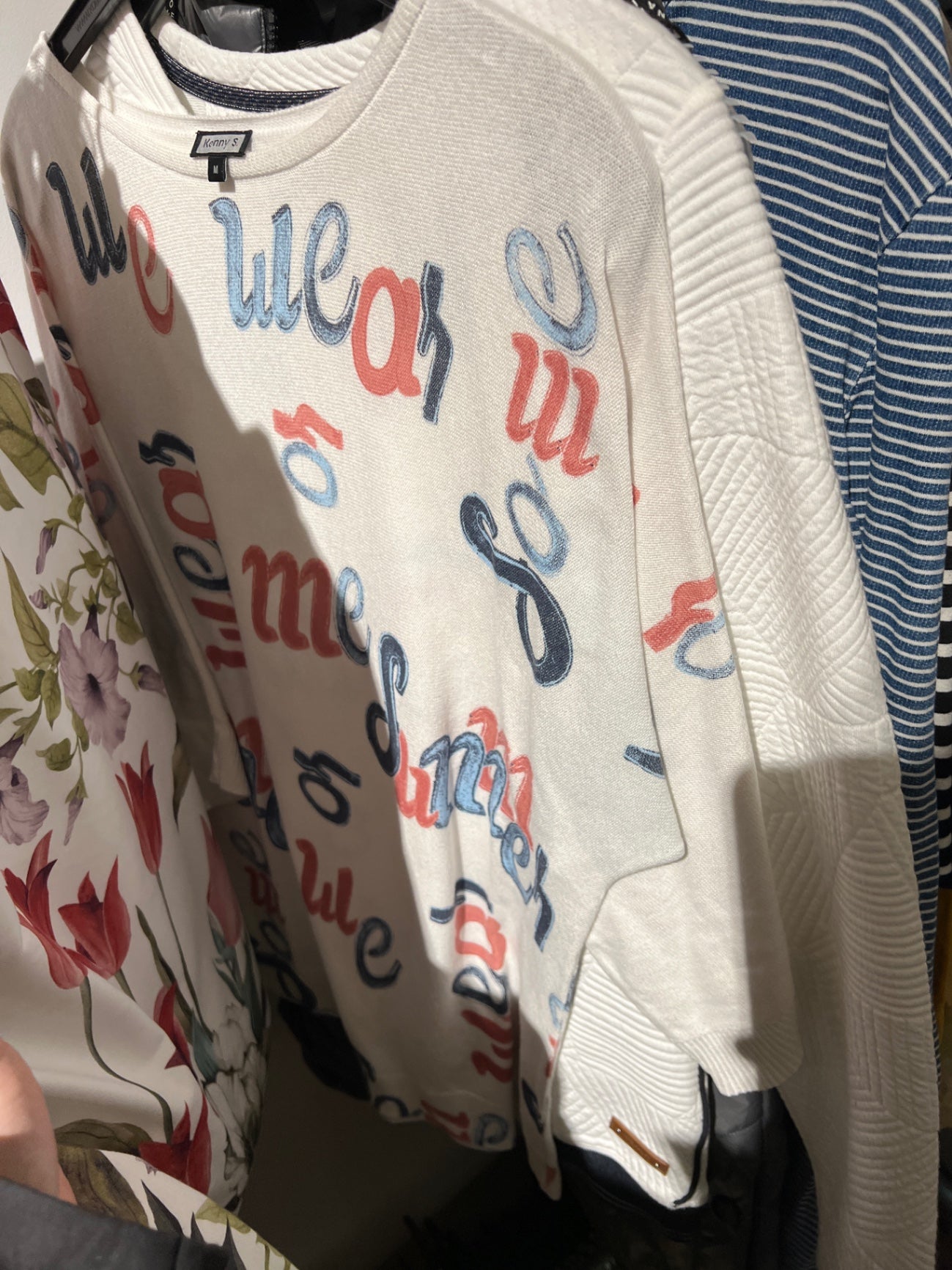 Kenny S. Pulli Weiß Größe: M