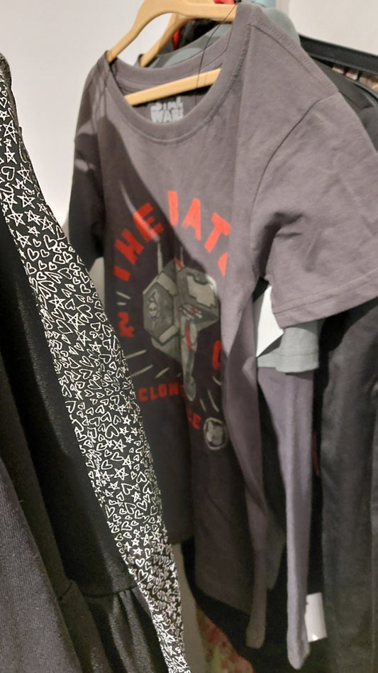 Star Wars T-Shirt Grau Größe: 134