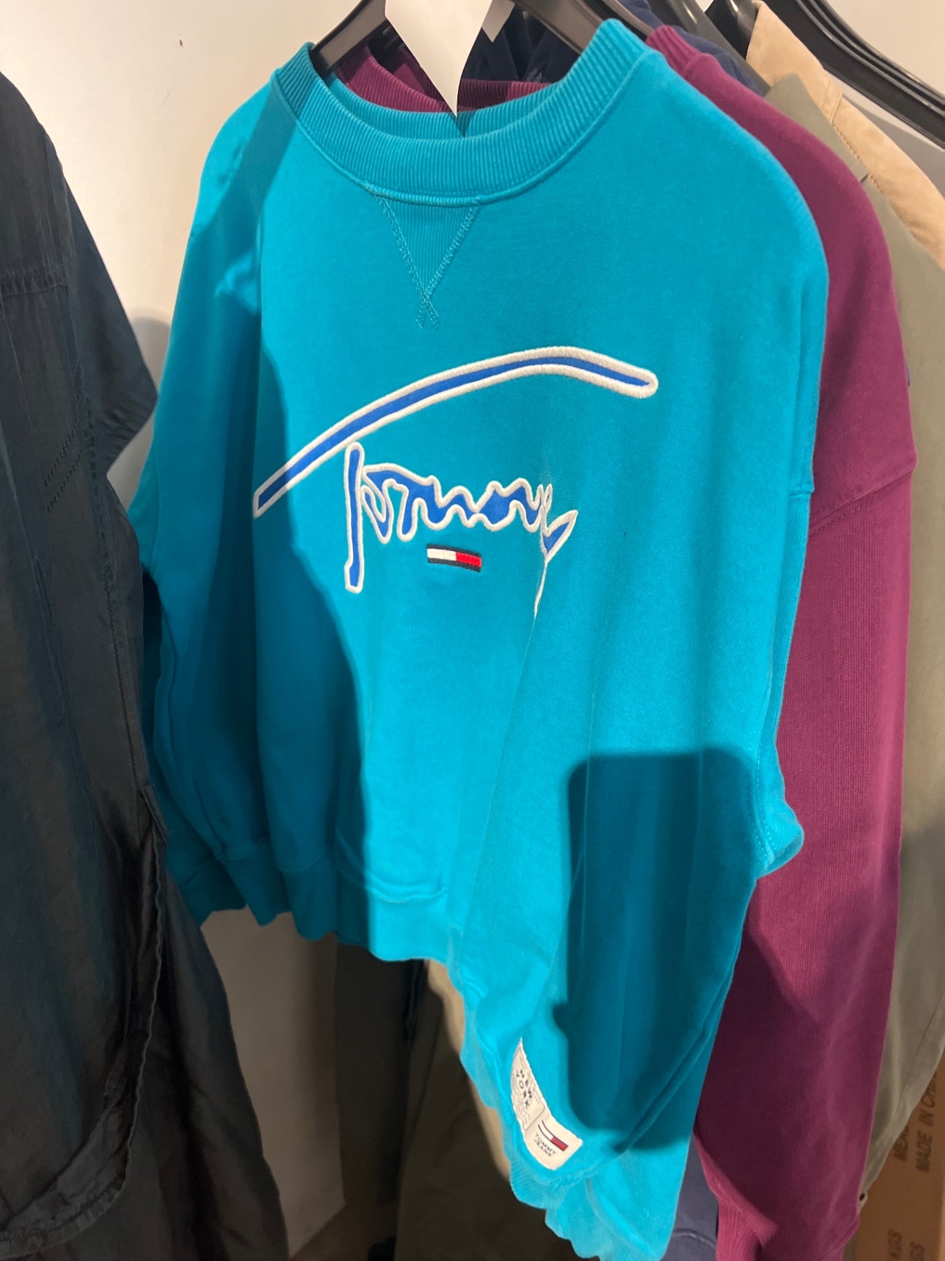 Tommy Hilfiger Sweatshirt Türkis Größe: S