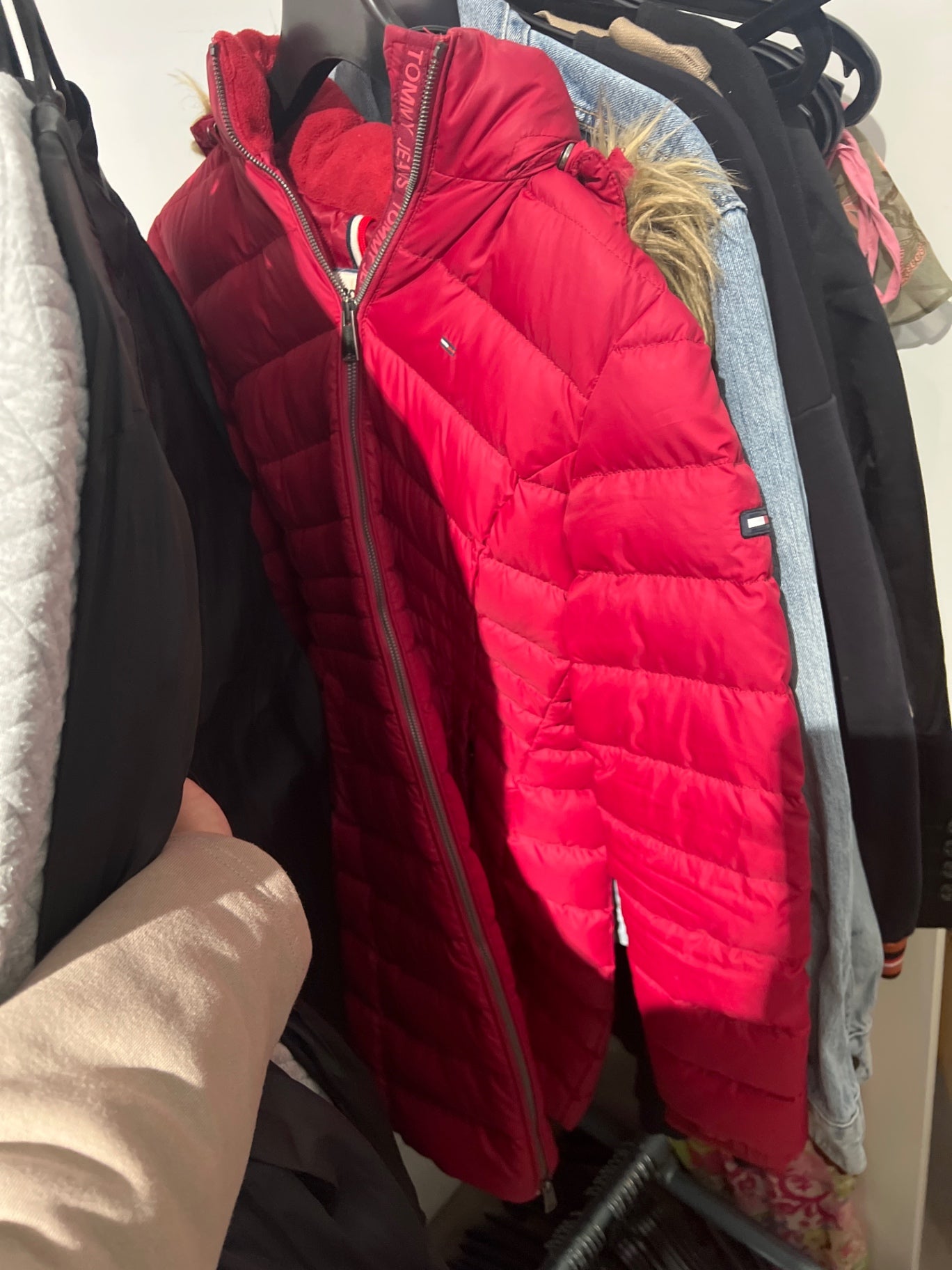 Tommy Jeans Mantel Rot Größe: S