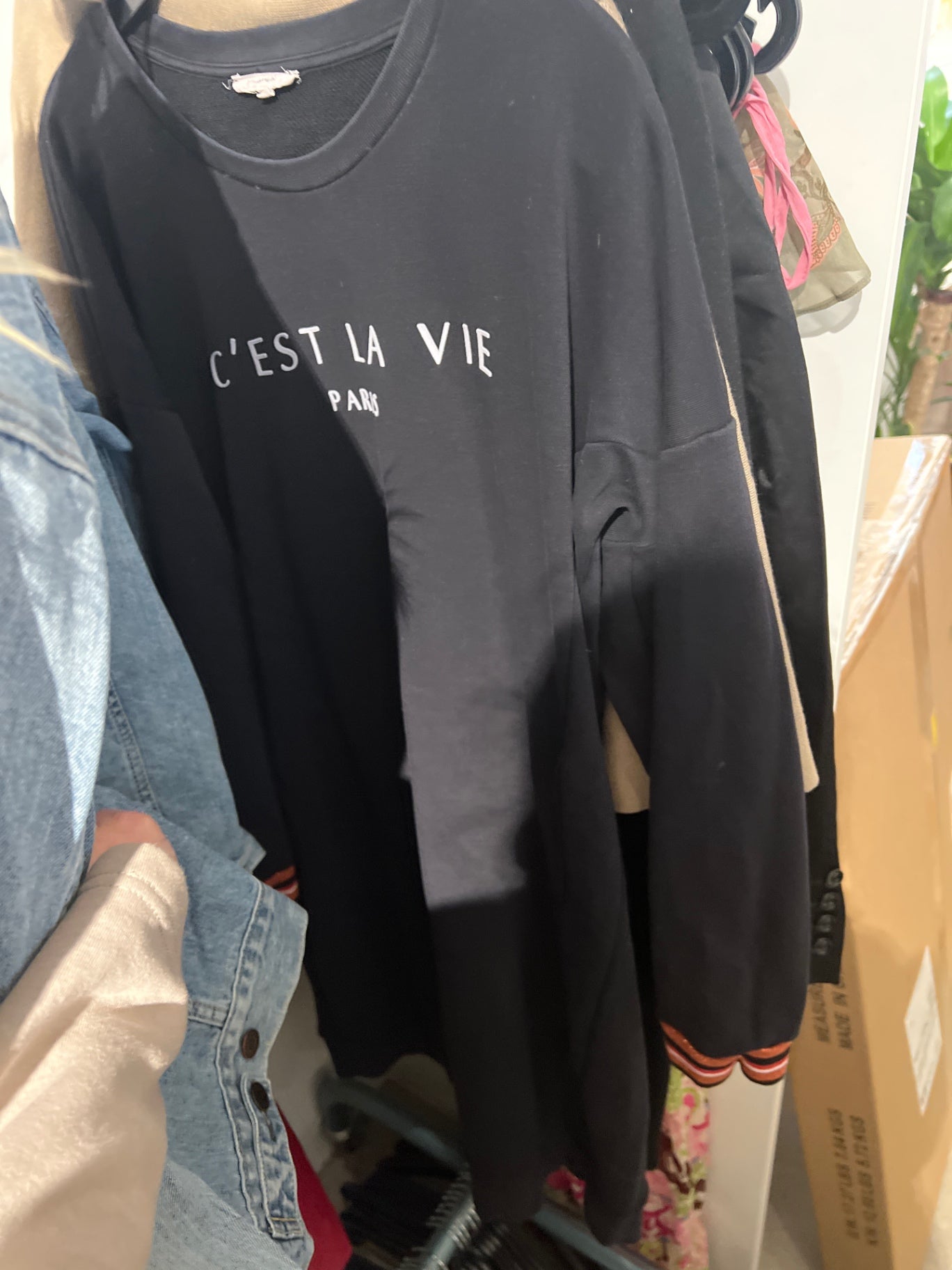 Madness Pullover/Kleid Schwarz Größe: XL