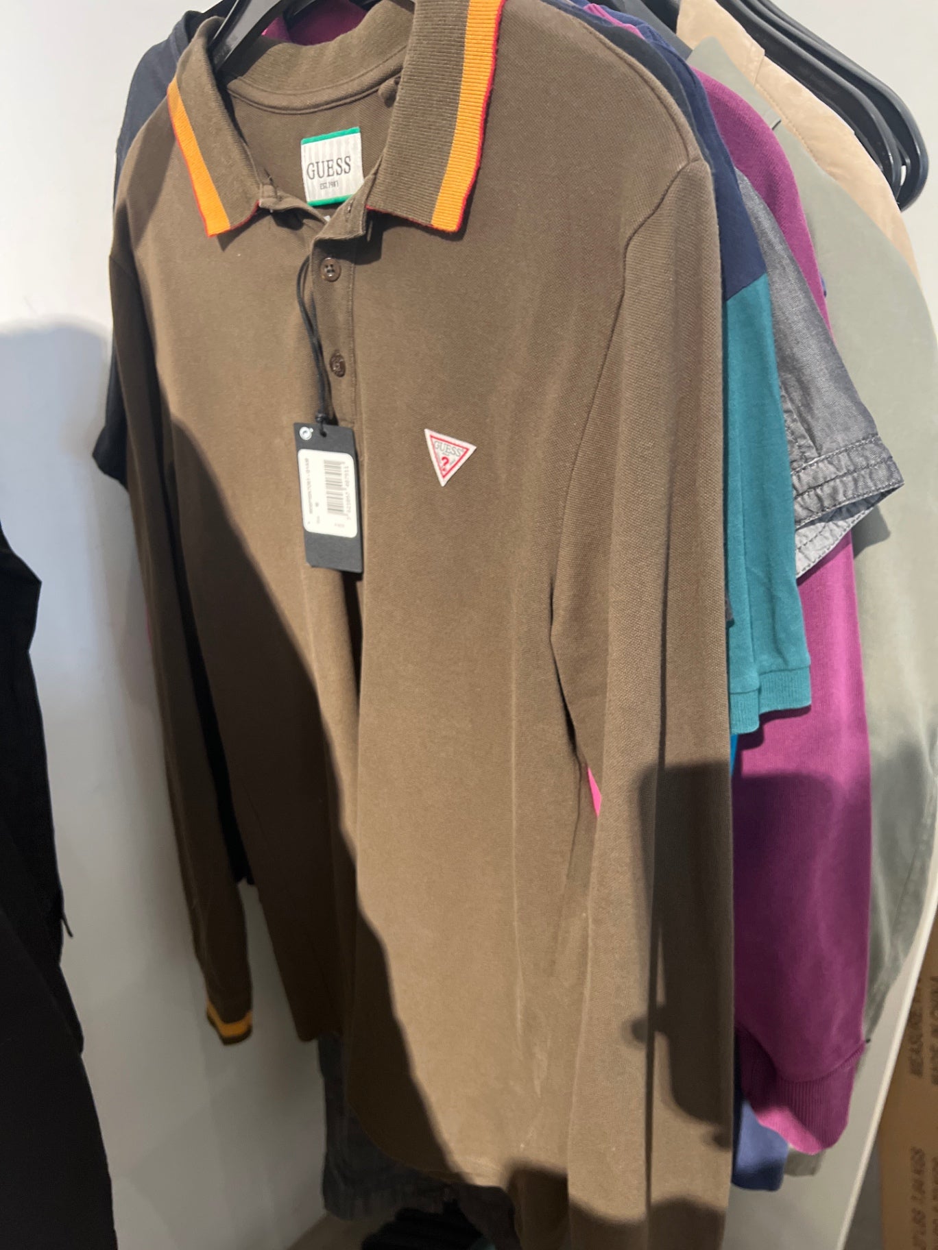 Guess Poloshirt Braun Größe: M