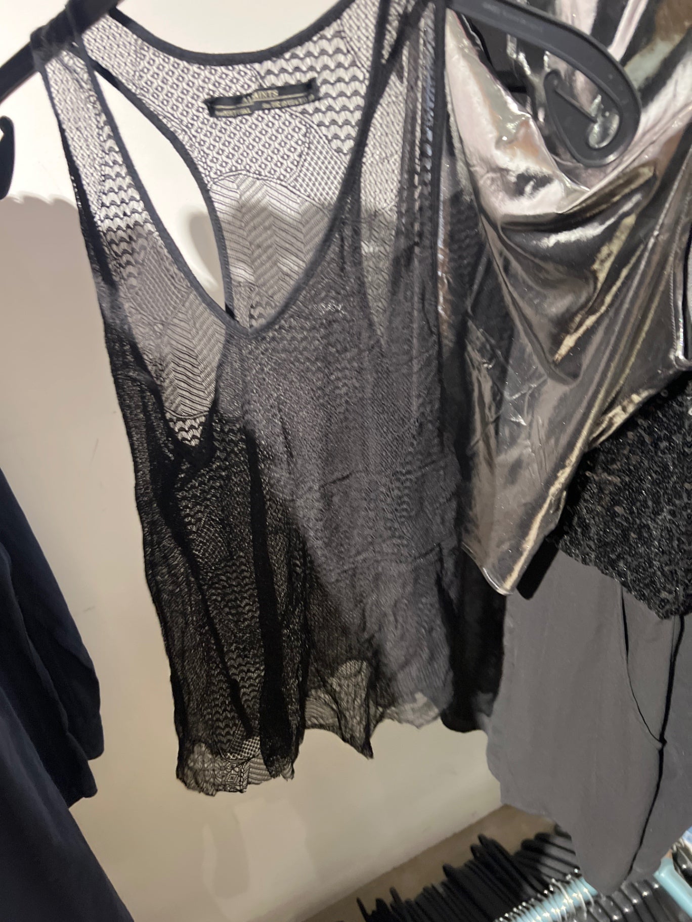Allsaints Top Schwarz Größe: M