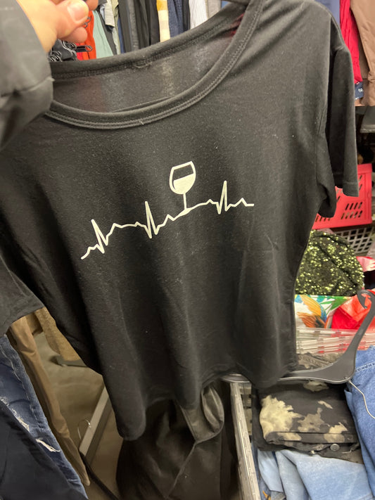 T-Shirt Schwarz Größe: M