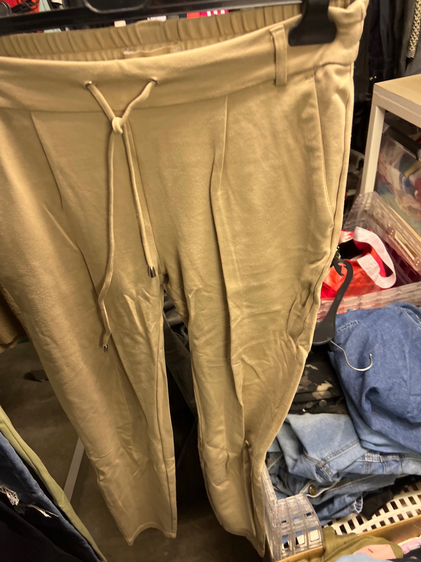 Amisu Jogpants Beige Größe: 38