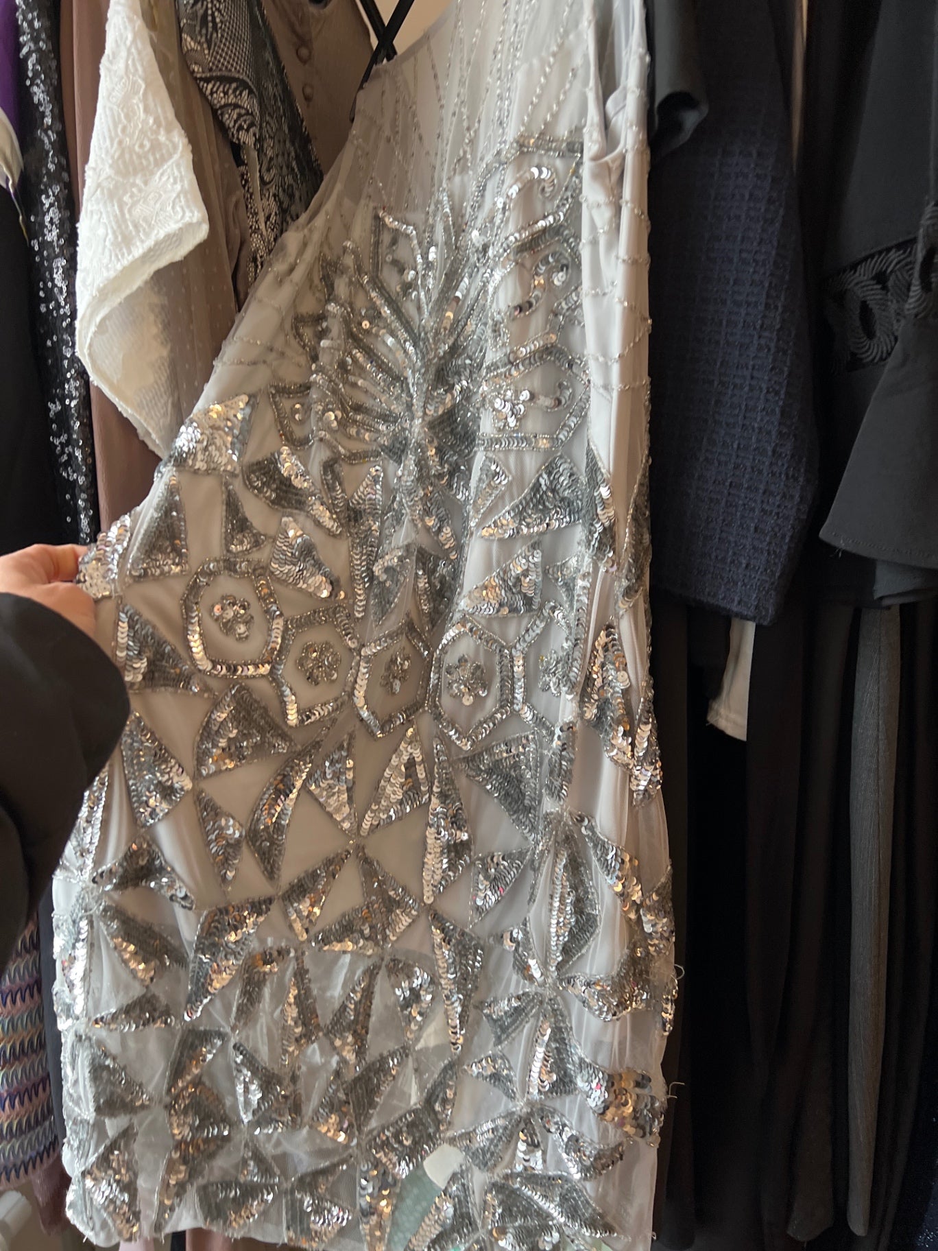 JS Collections Kleid Grau Größe: M