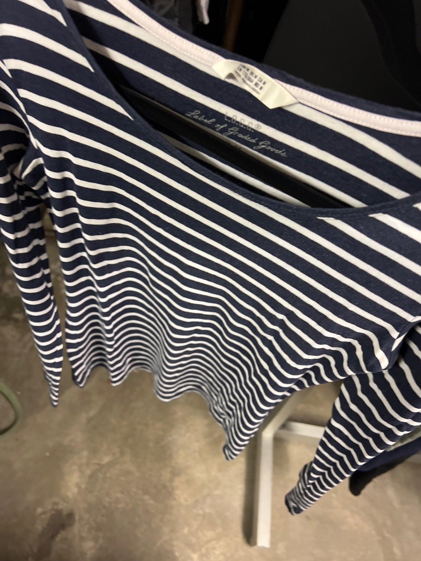 H&M Langärmeliges Shirt gestreift Größe: M
