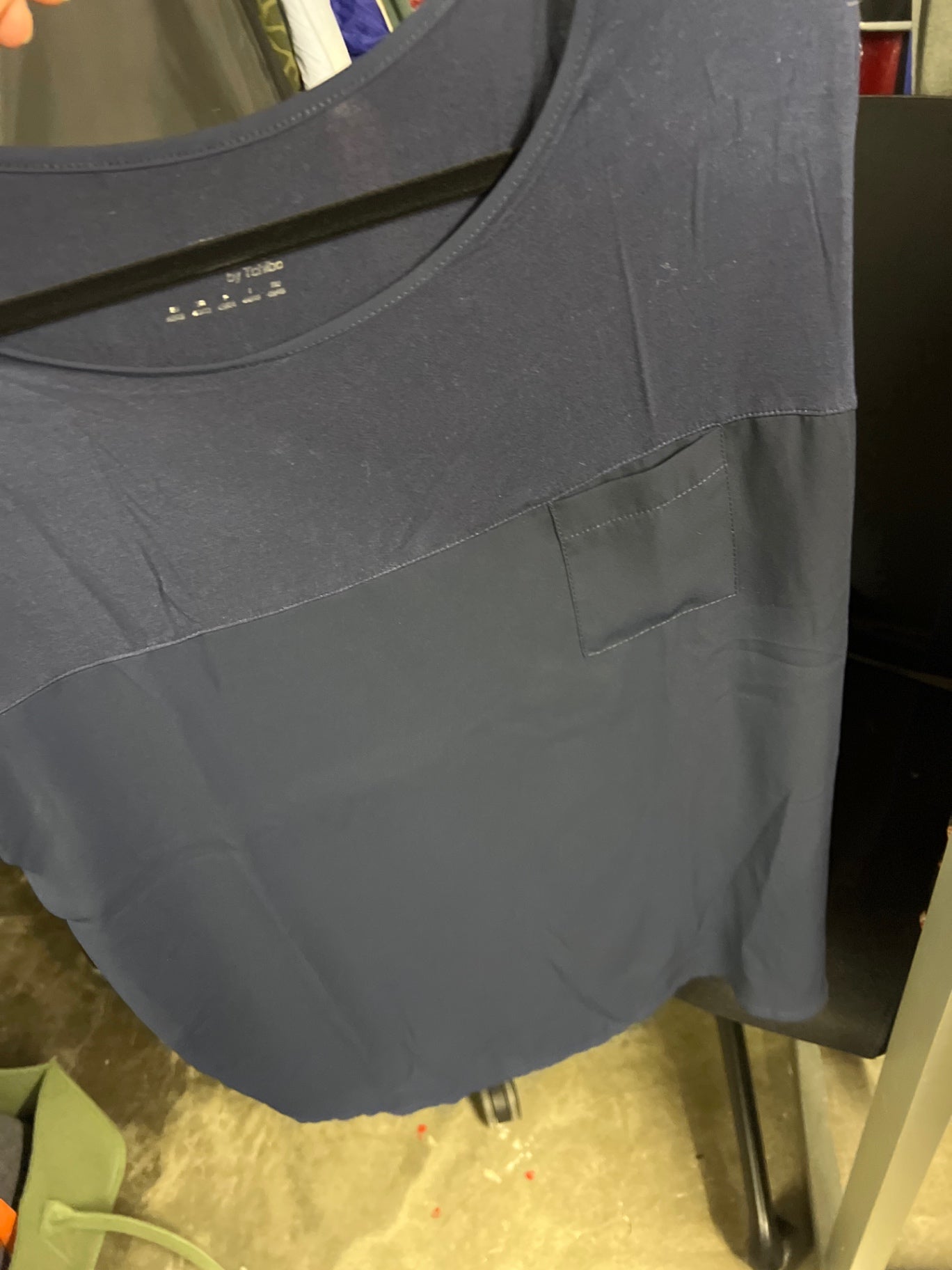 Tchibo T-Shirt Dunkelblau Größe: M