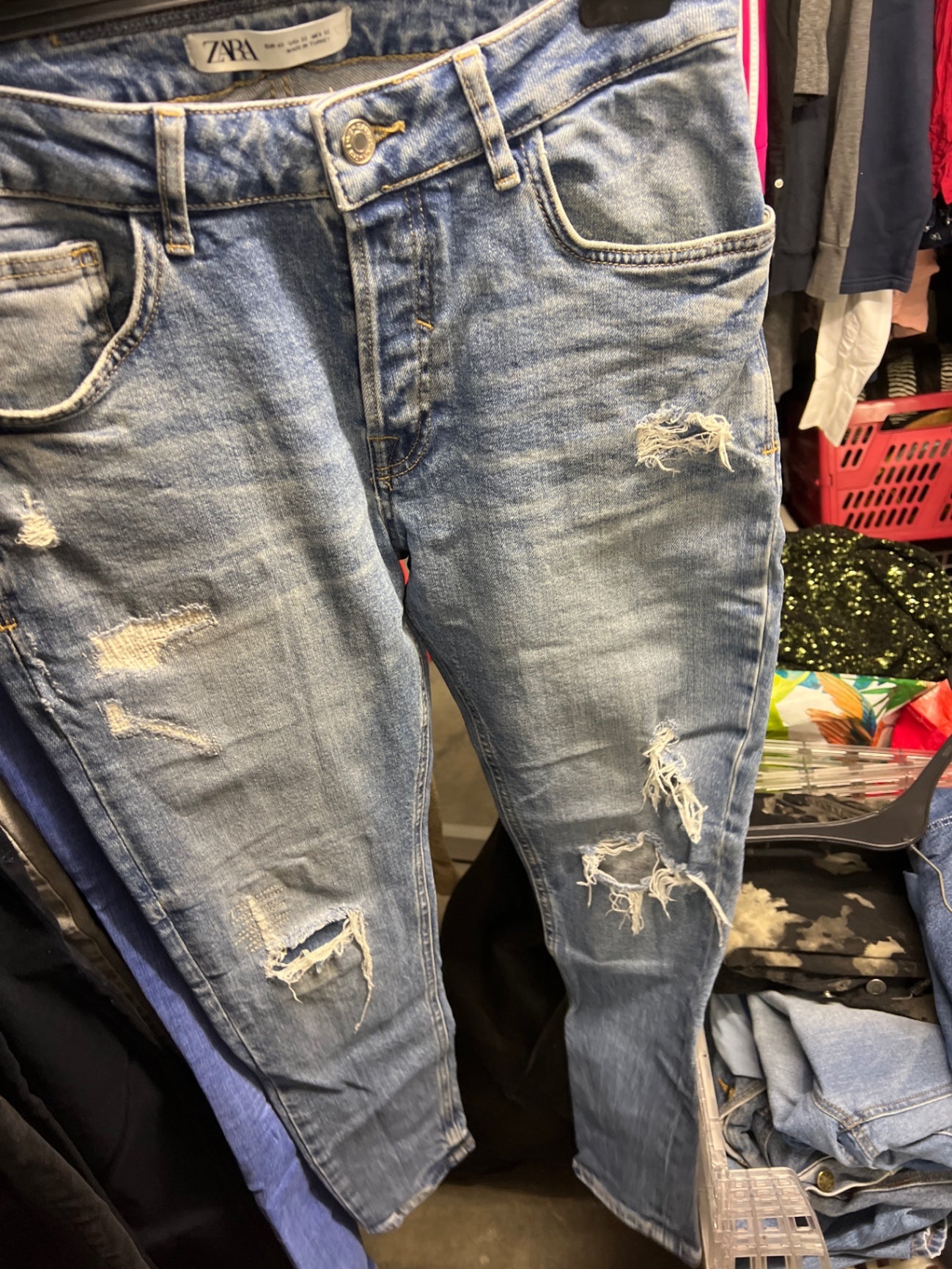 Zara Jeans Hellblau Größe: 42