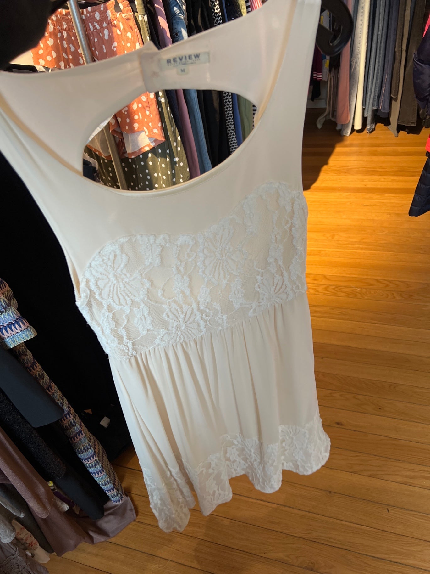 Review Kleid Creme Größe: M