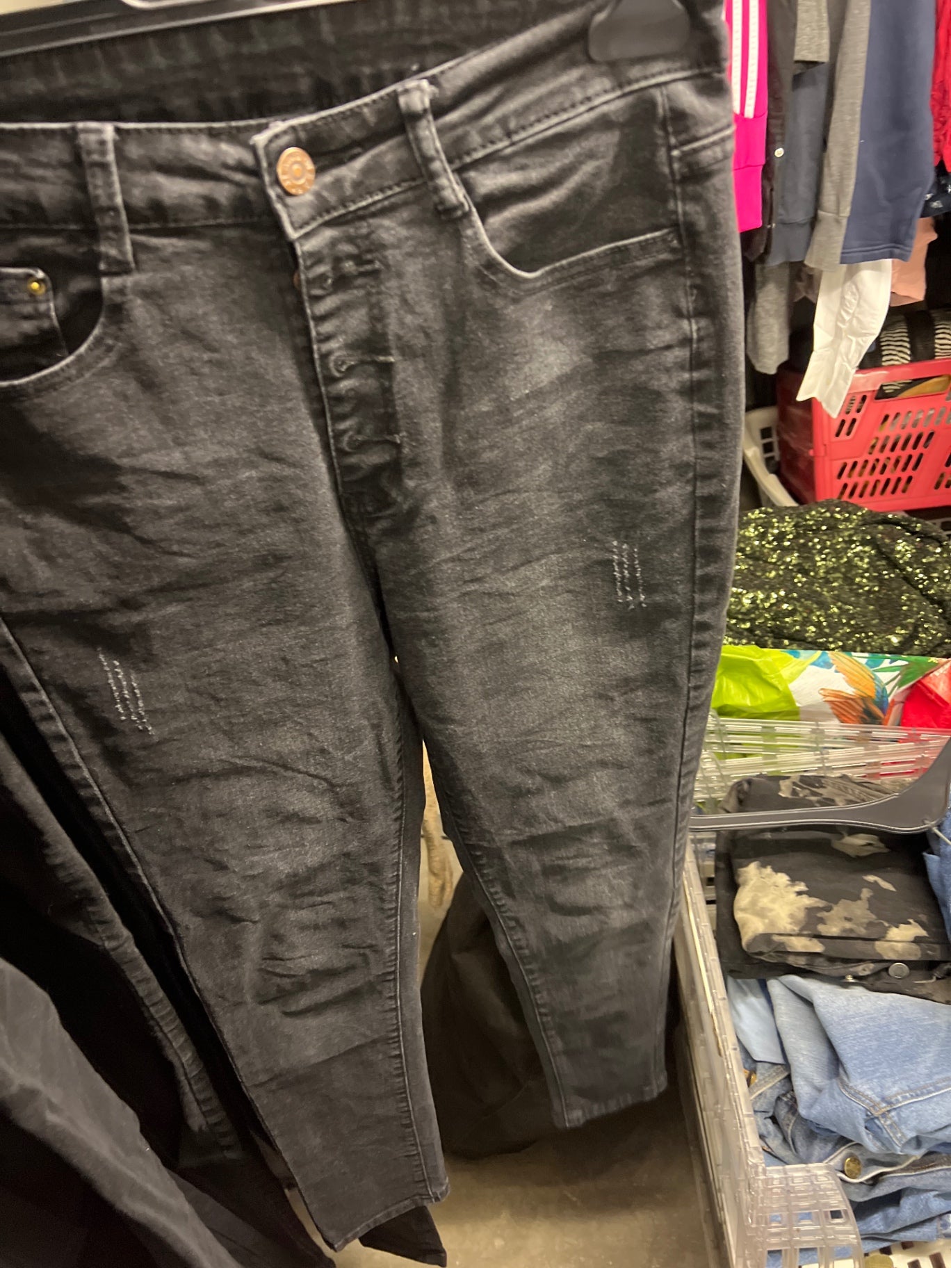 Shein Jeans Schwarz Größe: M