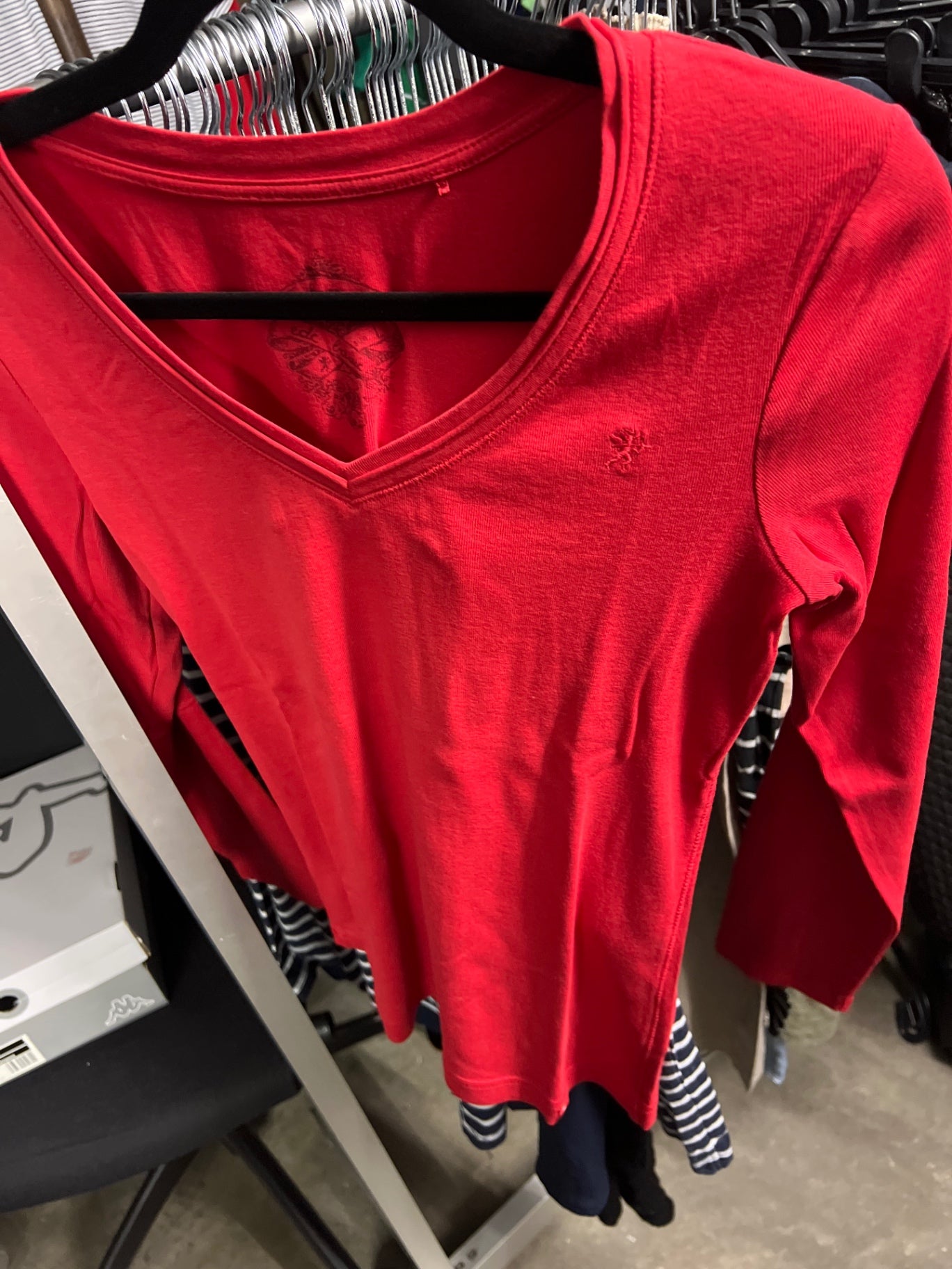 ESC Langarmshirt Rot Größe: M