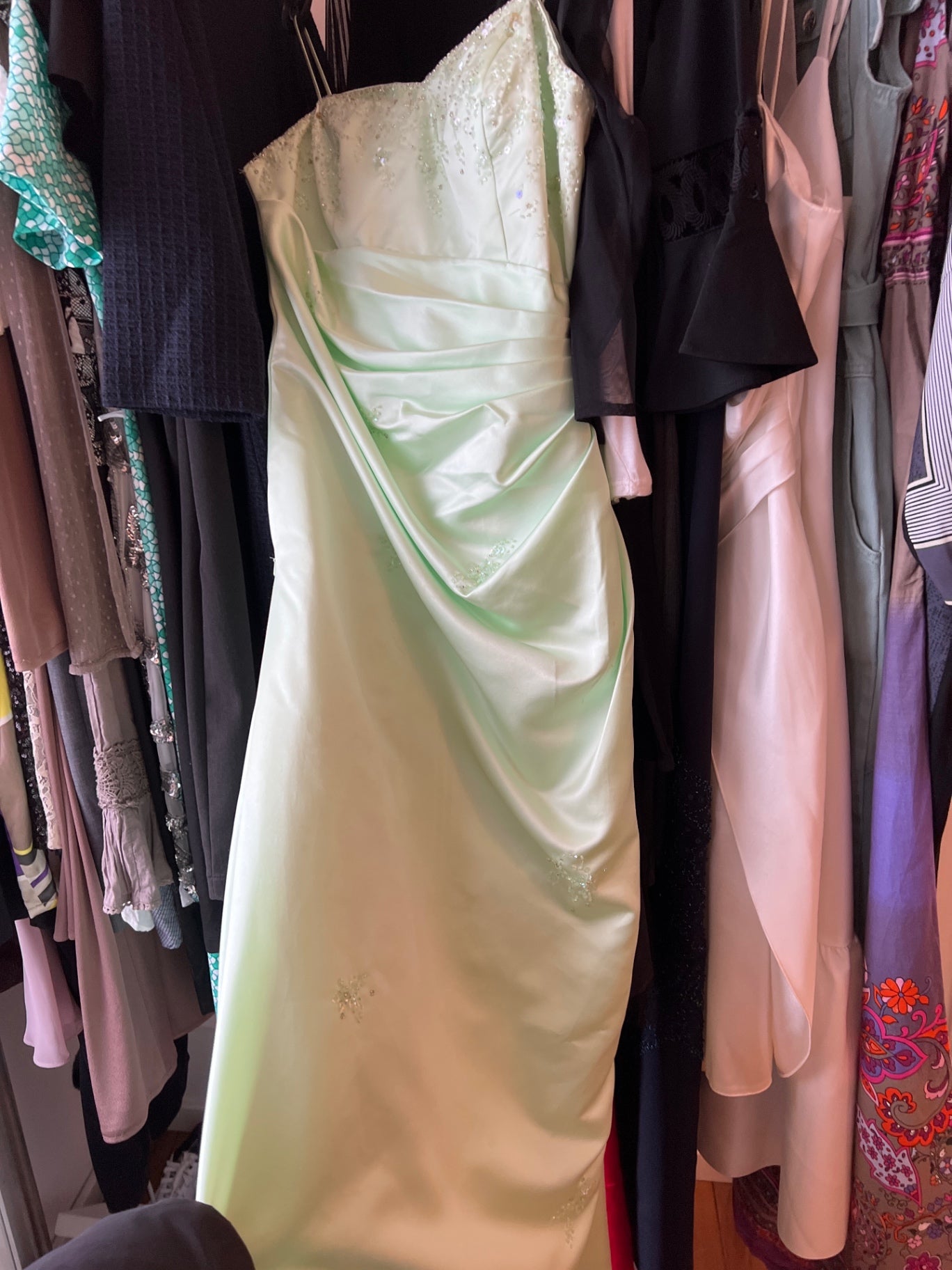 Niente Abendkleid Mintgrün Größe: 34