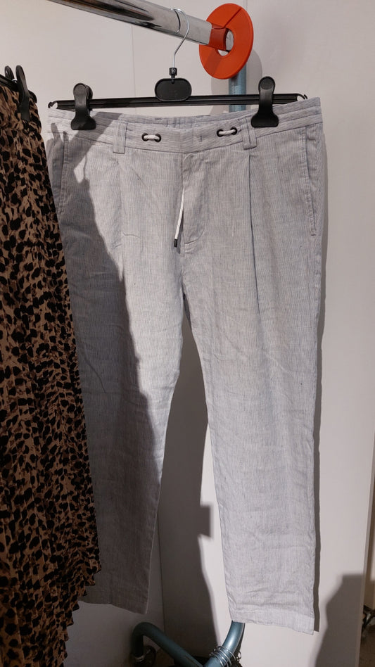 CINQUE Hose Grau/Blau/Weiß Größe: 50