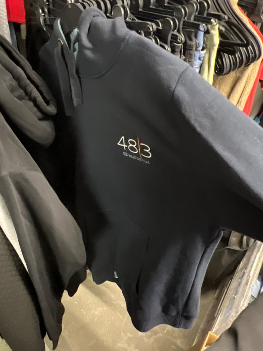 48|3 Hoodie Dunkelblau Größe: L