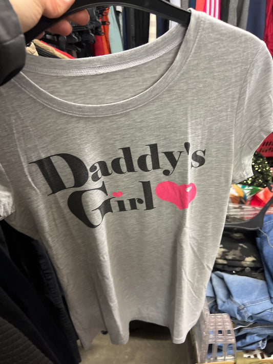 Daddy‘s Girl T-Shirt Grau Größe: M