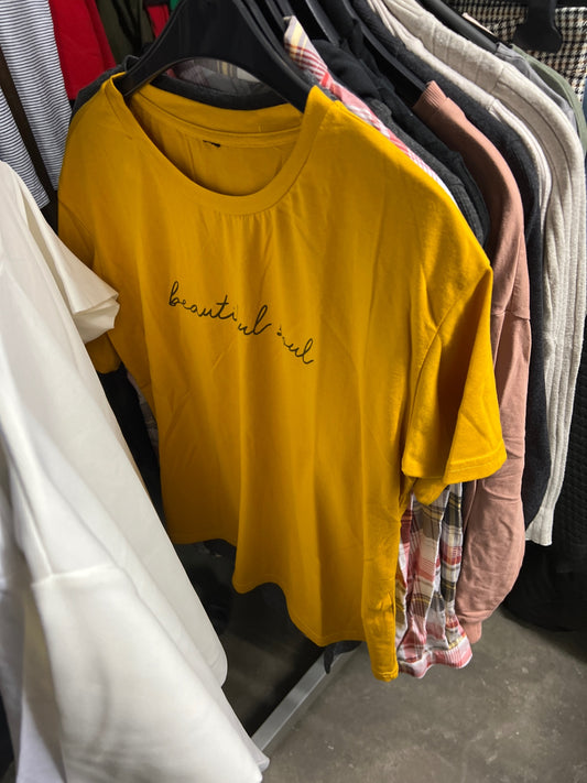 Beautiful Soul T-Shirt Gelb Größe: M