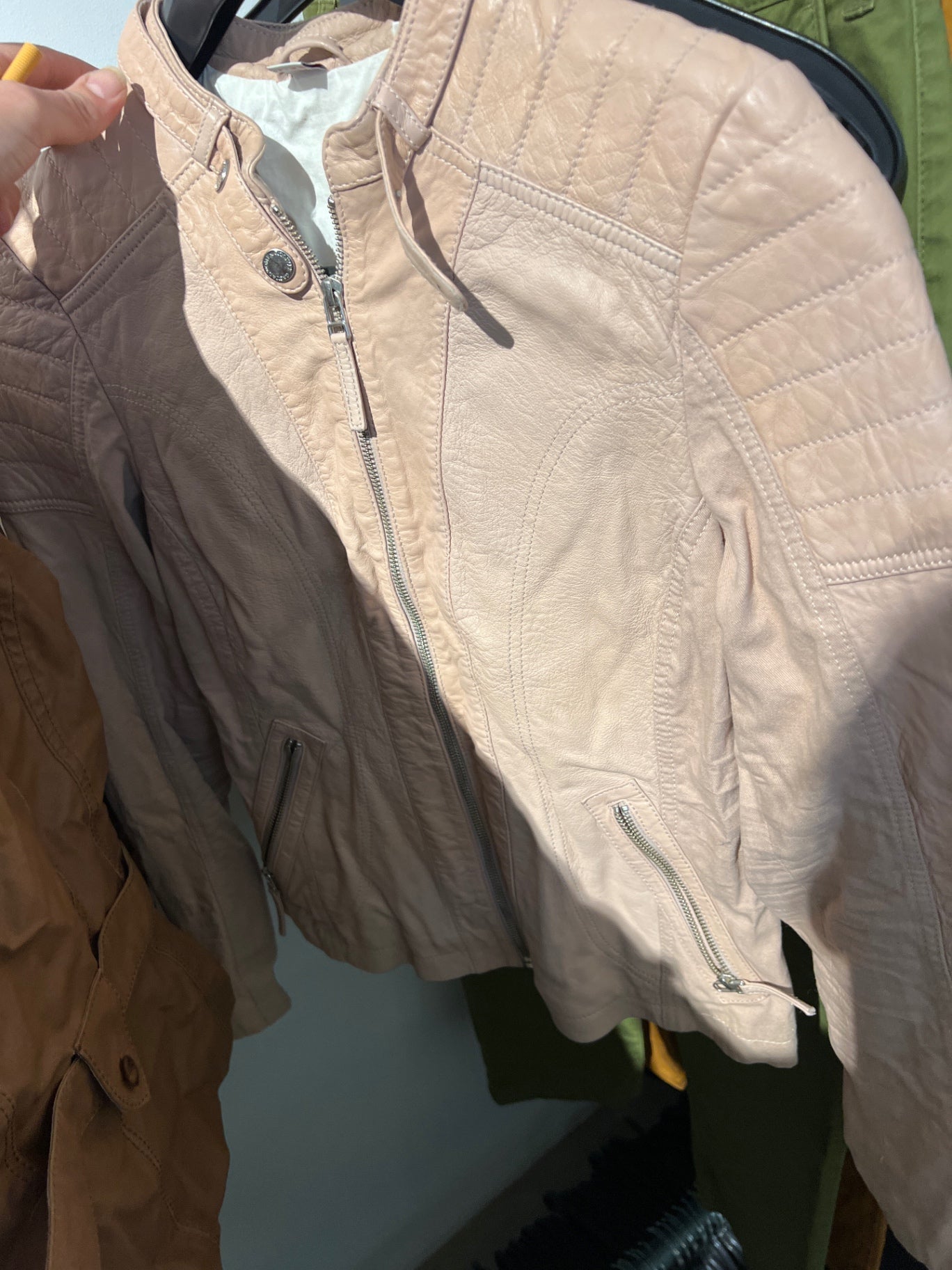 S. Oliver LederJacke Beige Größe: M