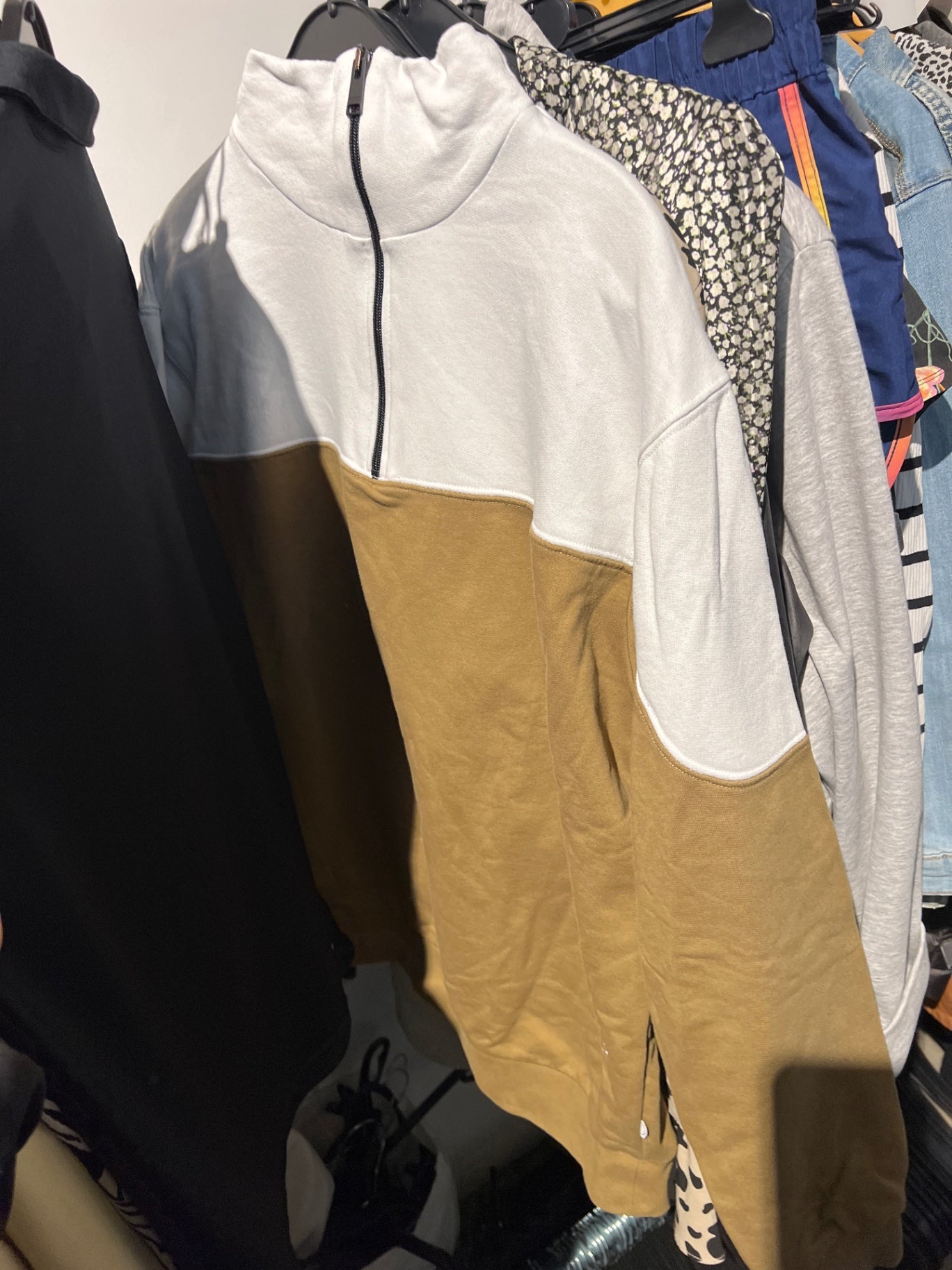 The Goodpeople Pullover Weiß und Braun Größe: L