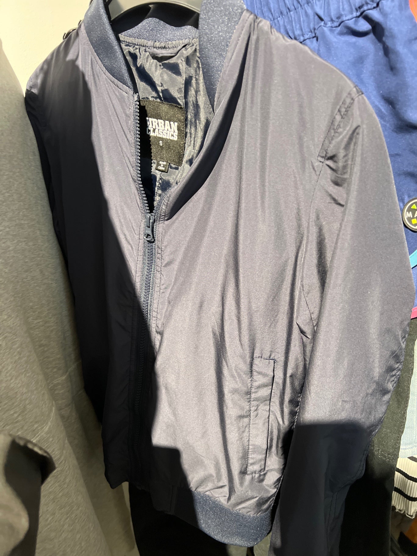 Urban Classics Jacke Dunkelblau Größe: S